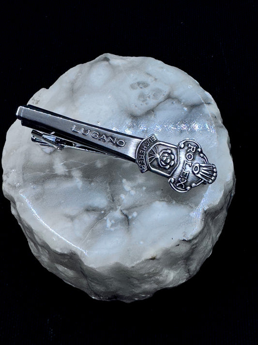 Vintage slipsnål Rolex Lugano stål