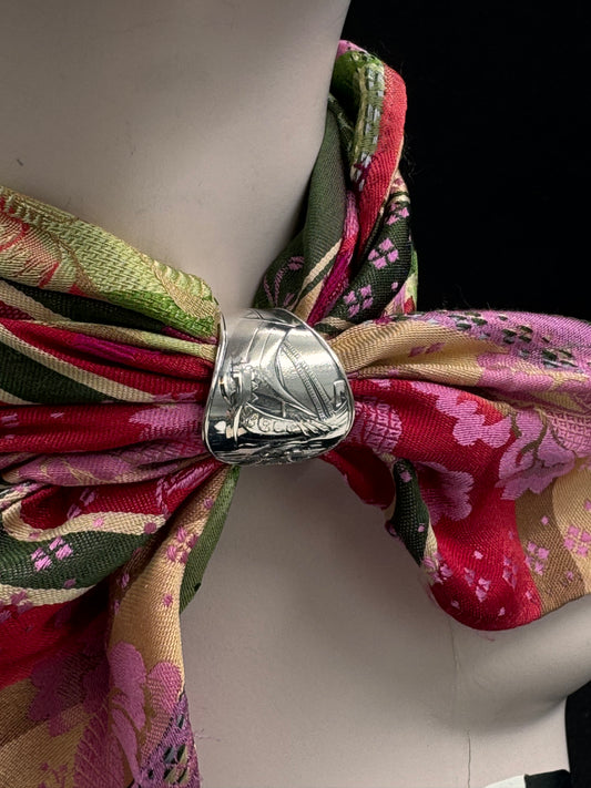 Vintage Skjerfring «Vikingskip»