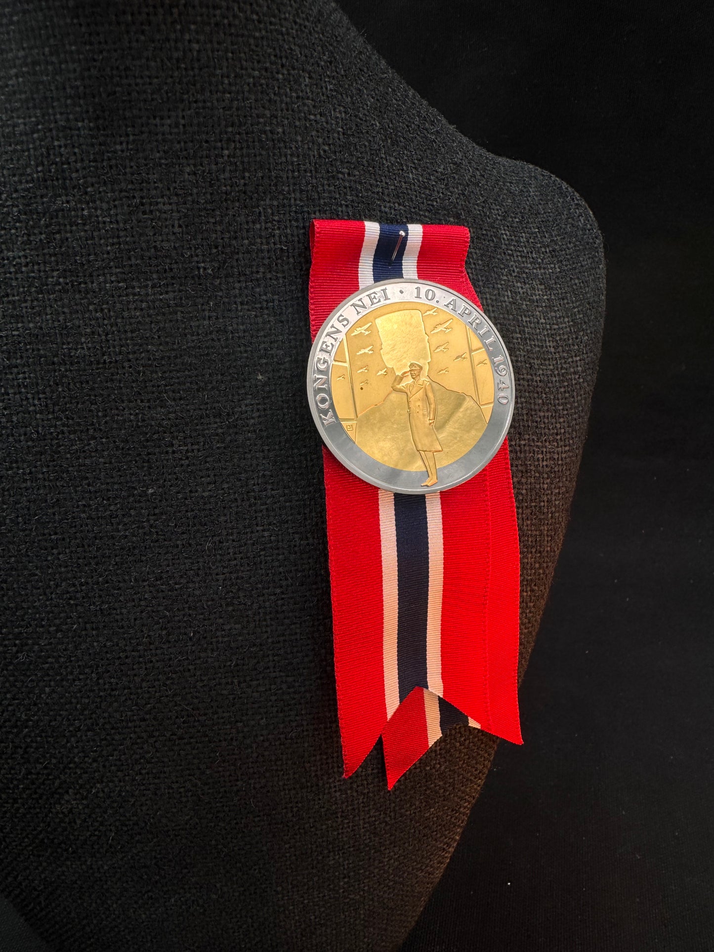 Vintage 17 Mai Samlermynt Gull Kongens nei