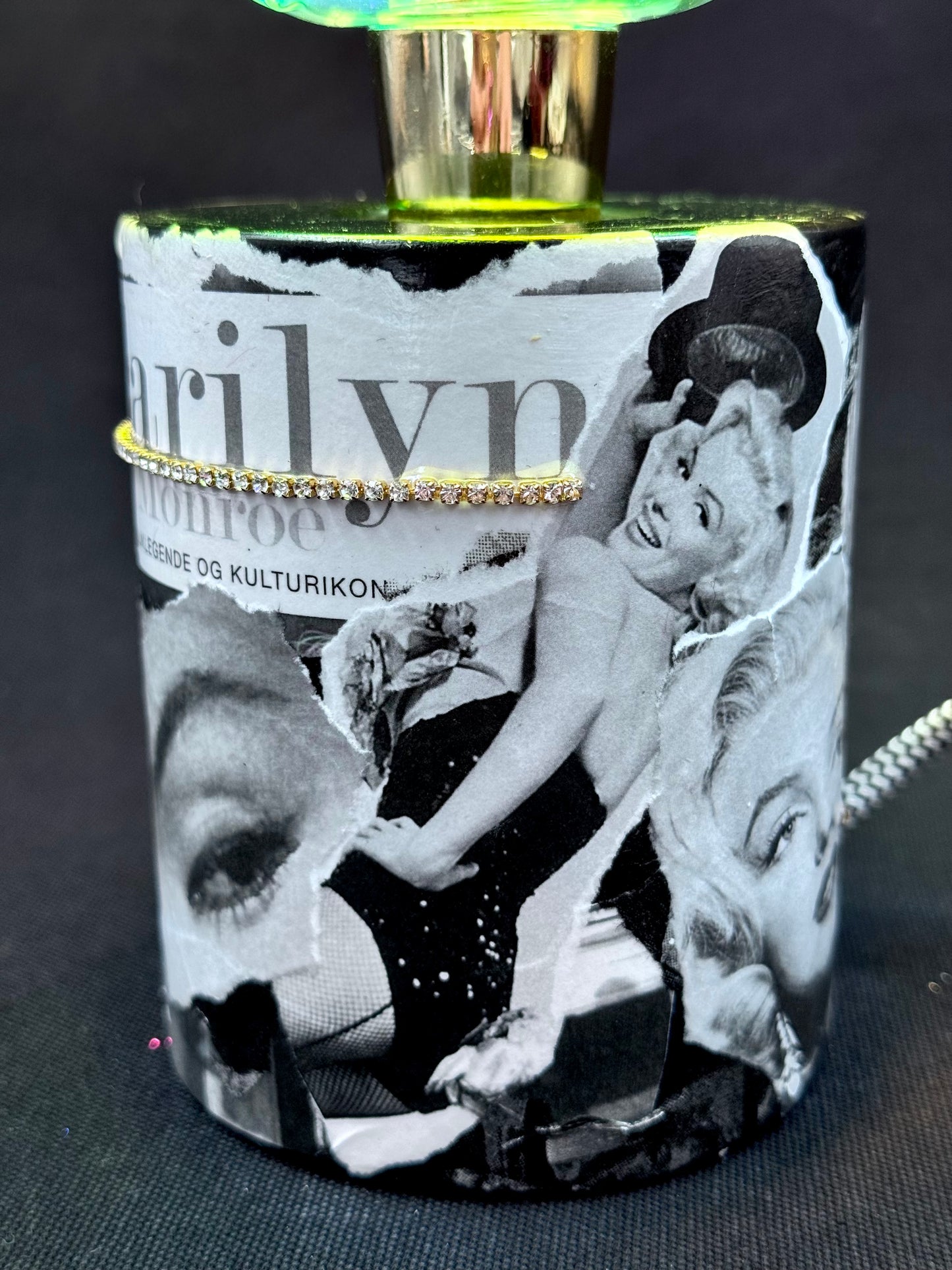 Marilyn Monroe PopArt lampe med lyspære