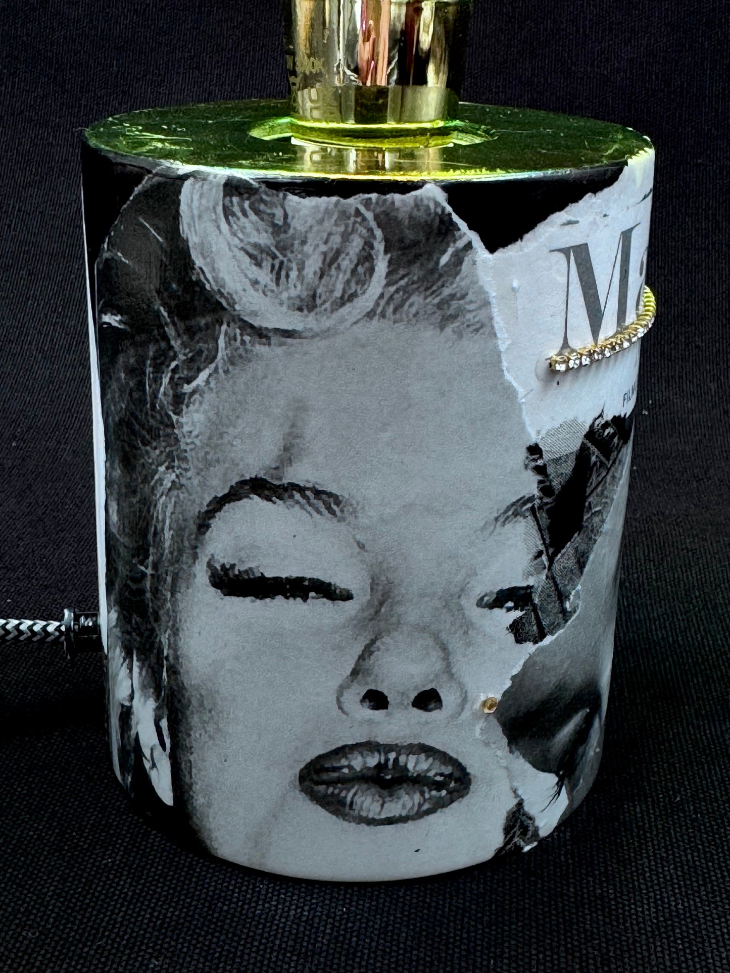 Marilyn Monroe PopArt lampe med lyspære