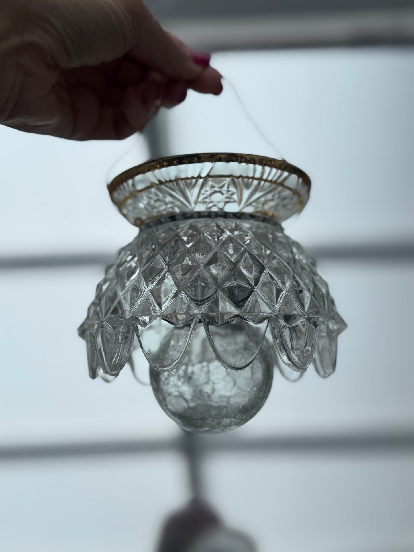 Bestilling / reservert! Hengende vintage Solcellelampe