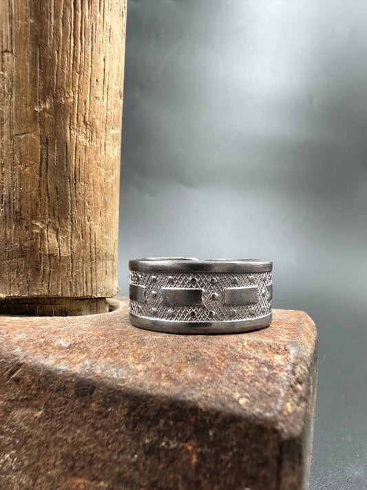 Vintage stålring str 60