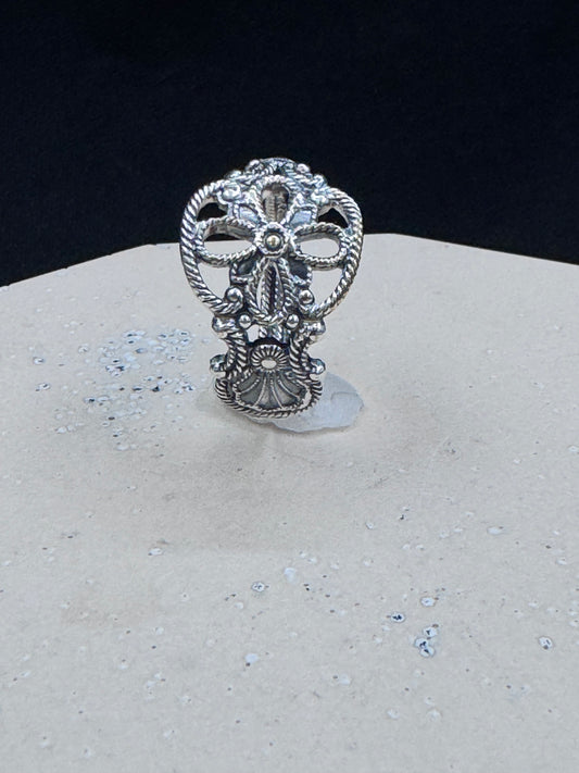 Vintage sølvring «Filigran» str 58