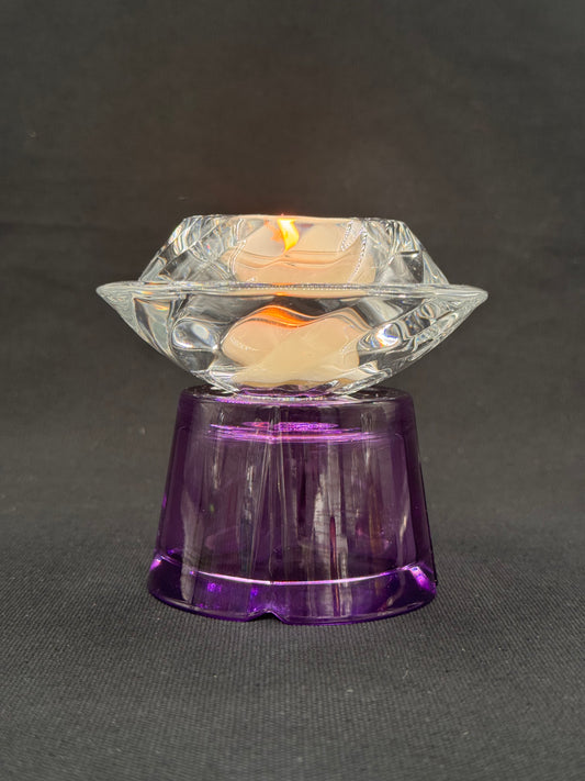 Vintage lysestake «mini» Lilla