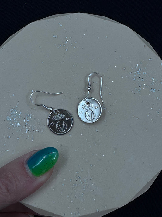 Vintage øredobber 10 øringer fra 1980