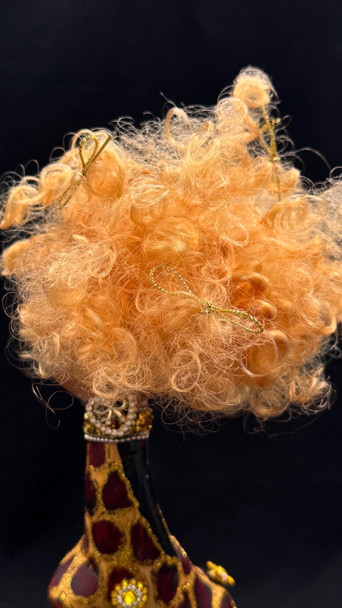 Vintage Sjiraff med LOL dukkehodet