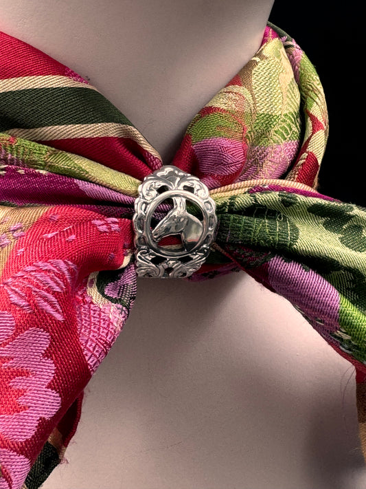 Vintage Skjerfring «Veddeløpshest»