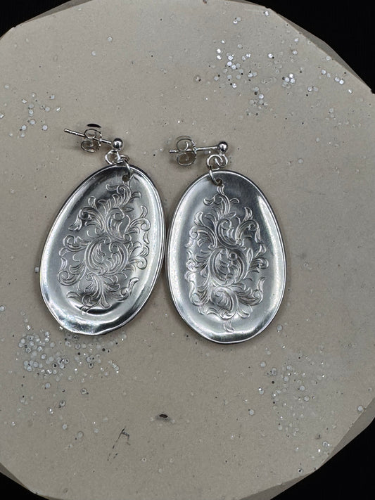 Vintage øredobber «oldemor» med ørestift