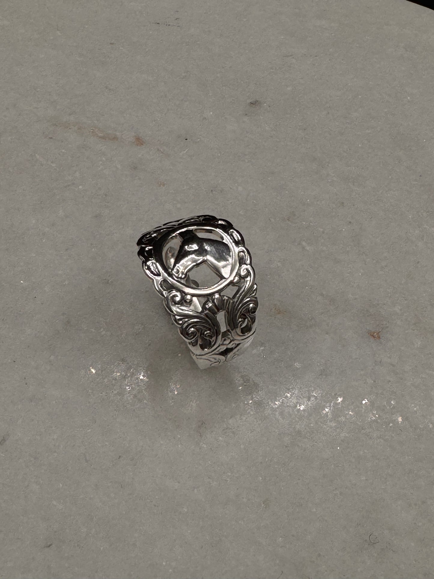 Vintage Skjerfring «Veddeløpshest»