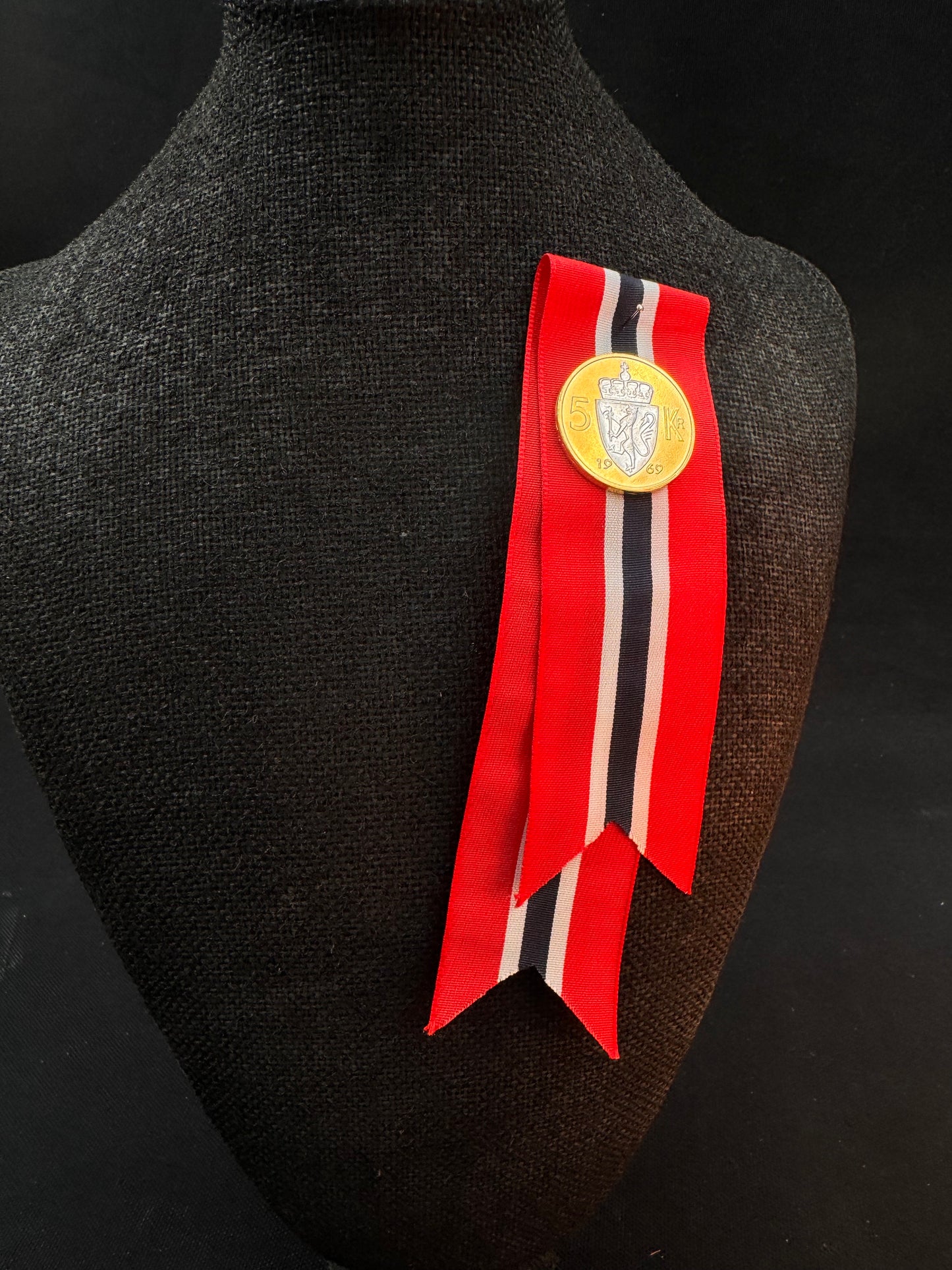 Vintage 17 Mai Samlermynt Gull 5 kr 1969
