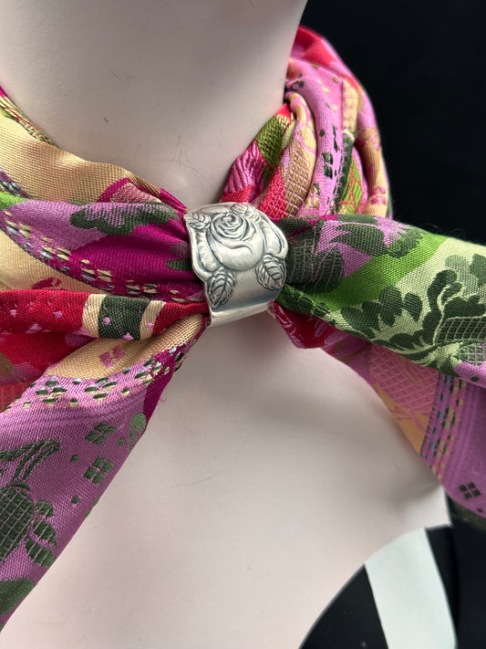 Vintage Skjerfring «Rose» stor