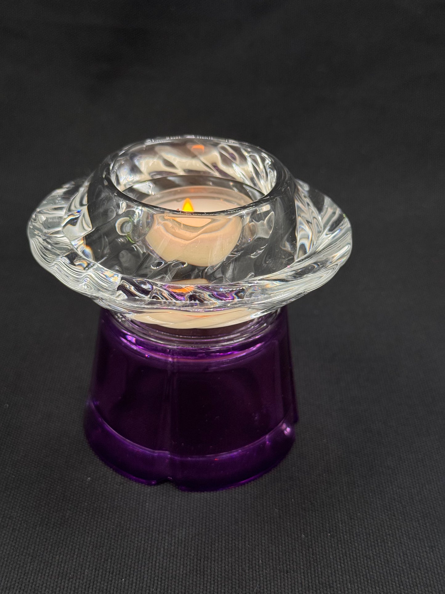 Vintage lysestake «mini» Lilla