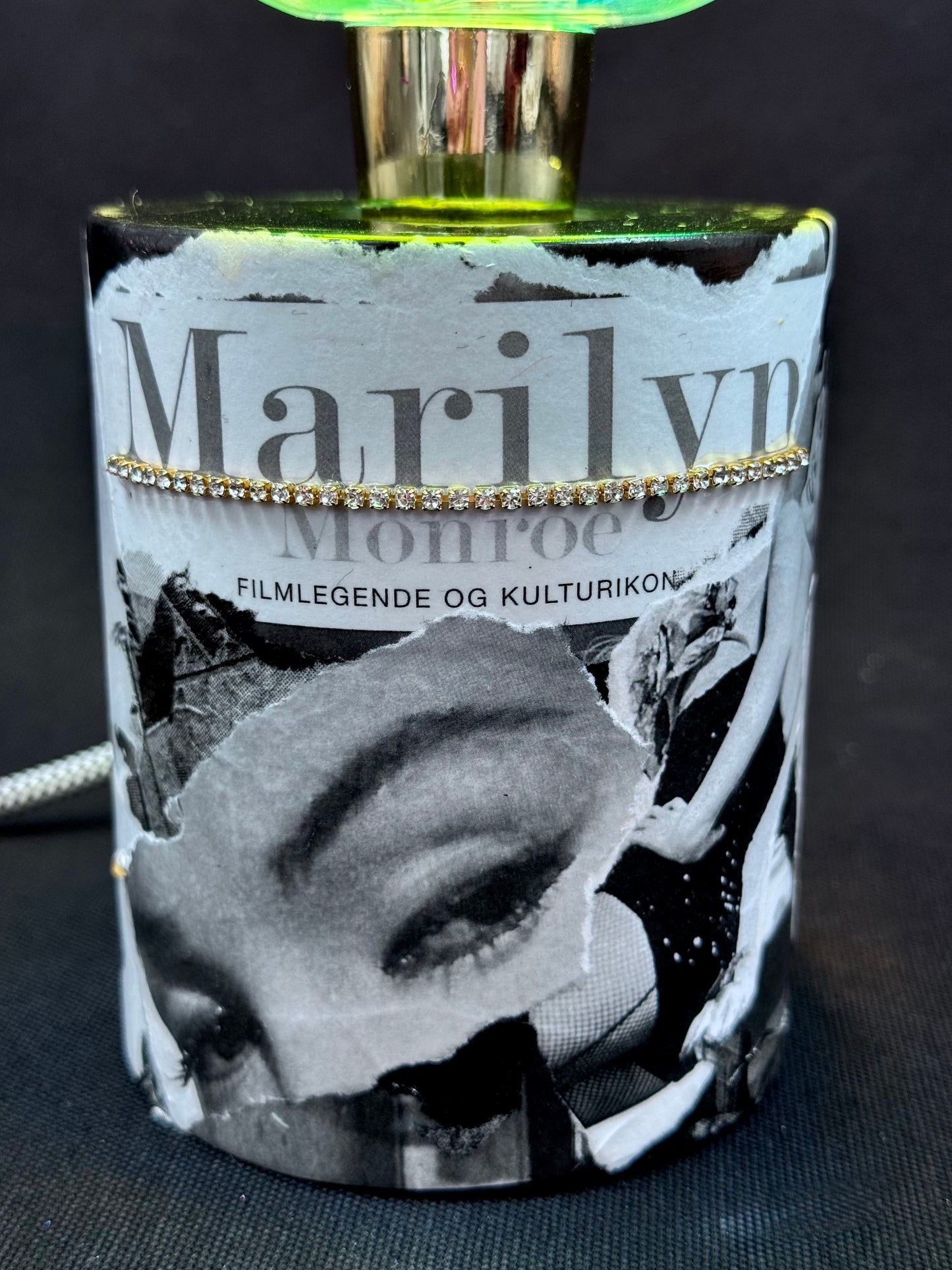 Marilyn Monroe PopArt lampe med lyspære