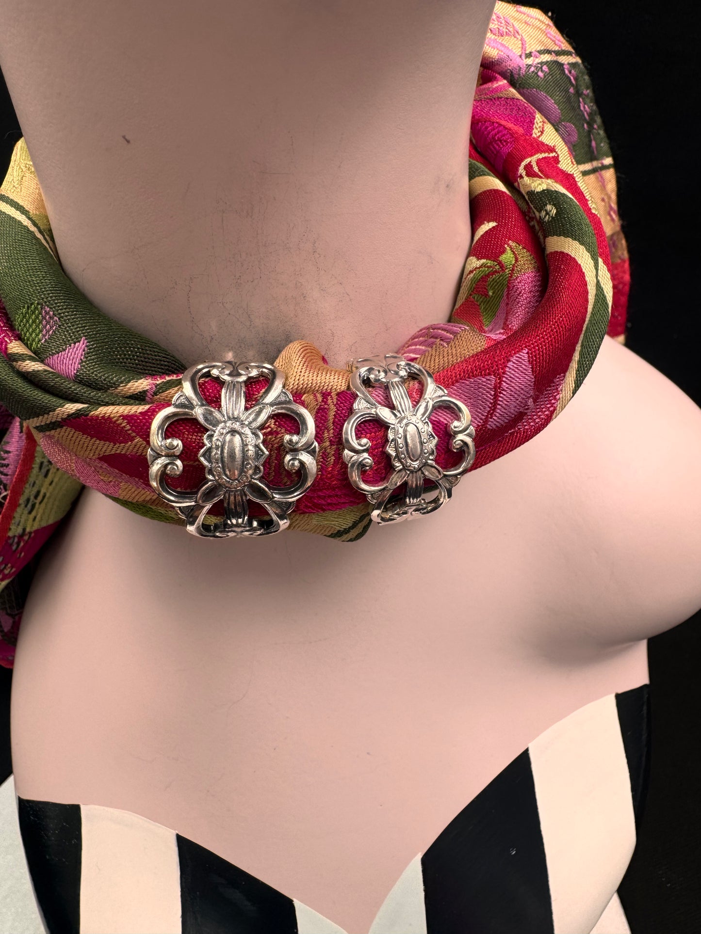 Vintage Skjerfring «Anne» liten oksidert