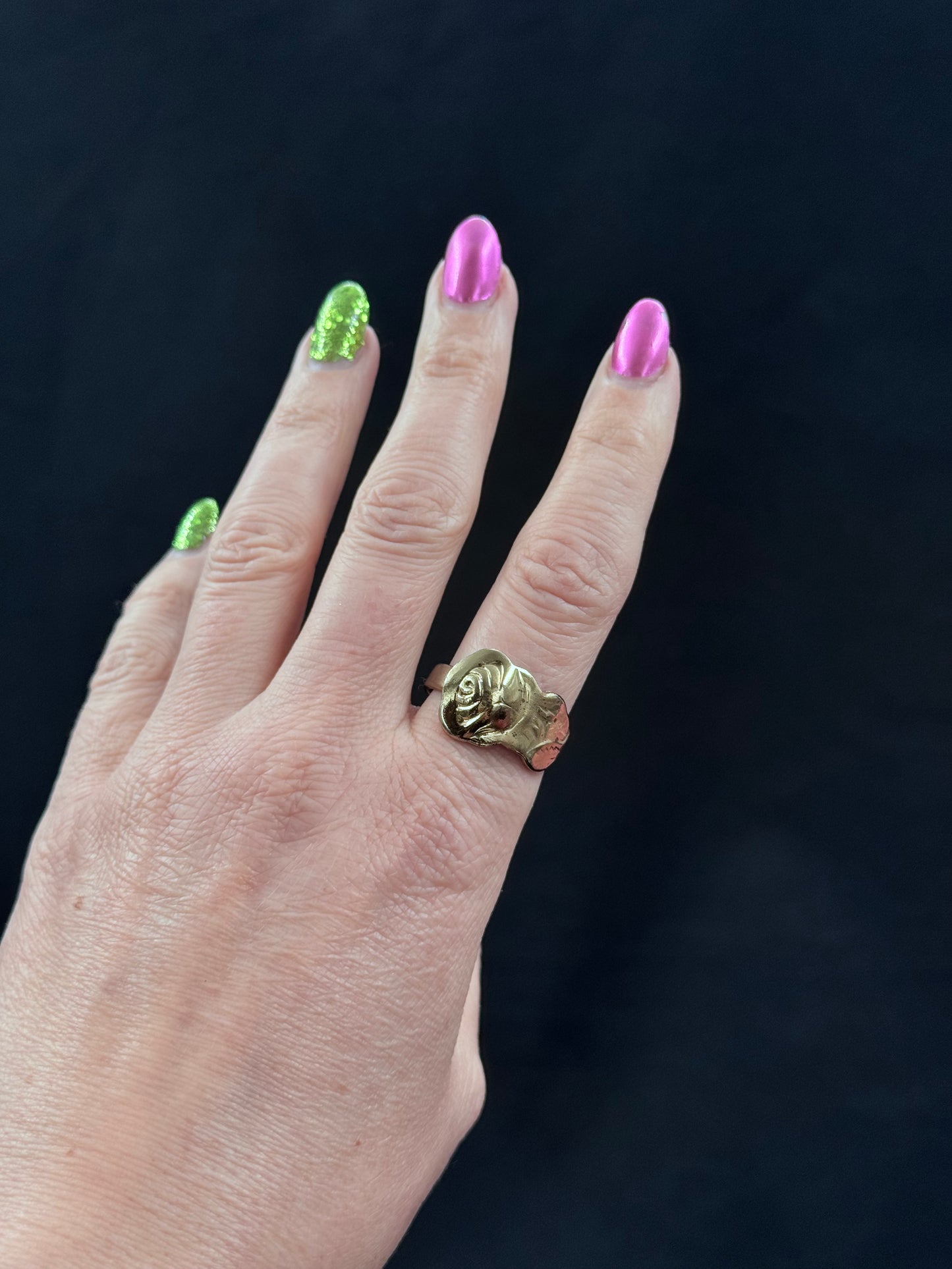 Vintage ring «Japansk rose» str 64