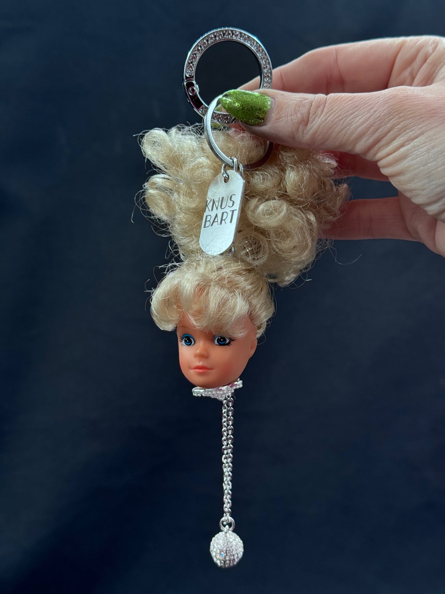 Vintage Barbie sølv. Lasergravering «Love»
