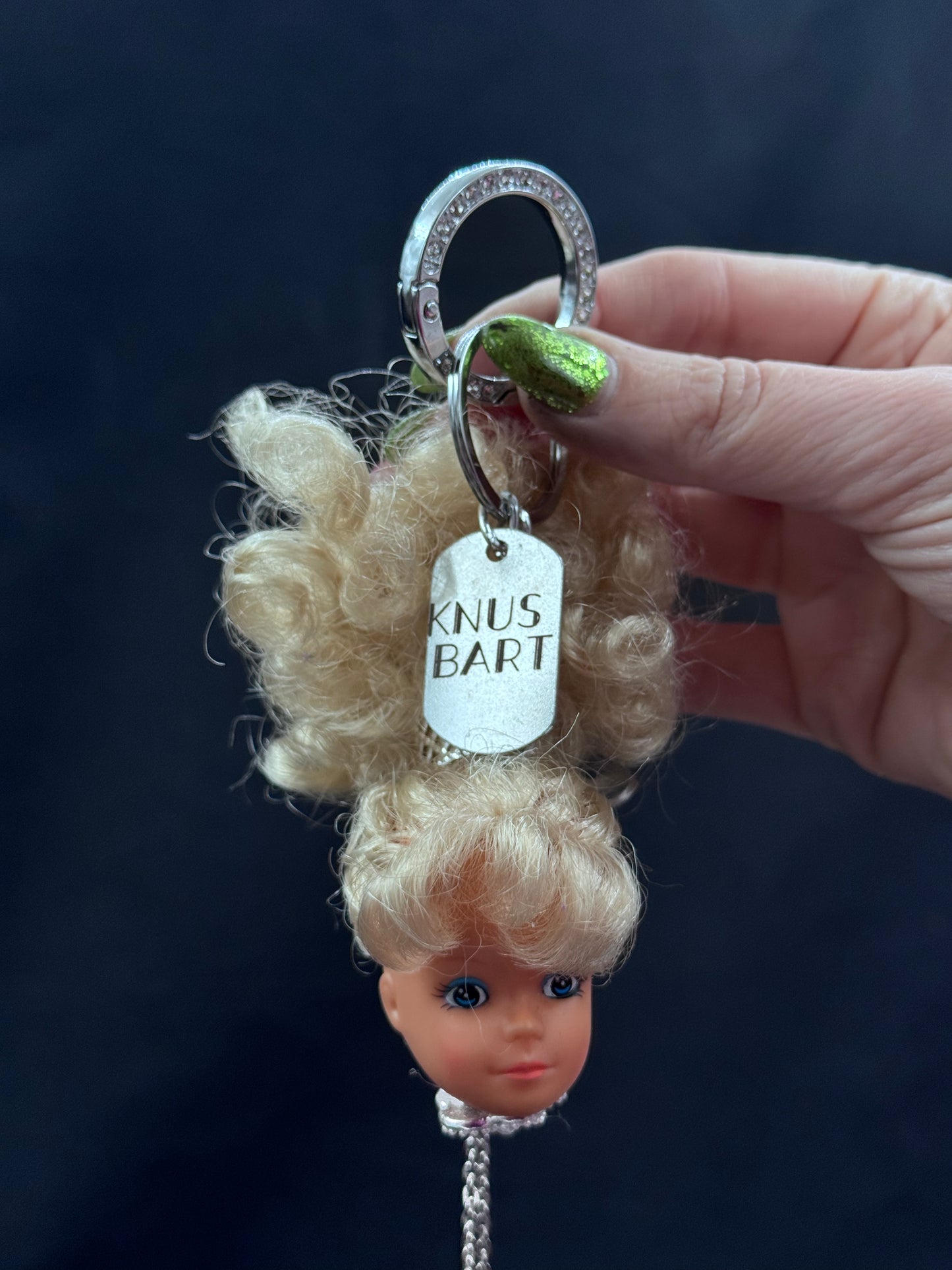 Vintage Barbie sølv. Lasergravering «Love»