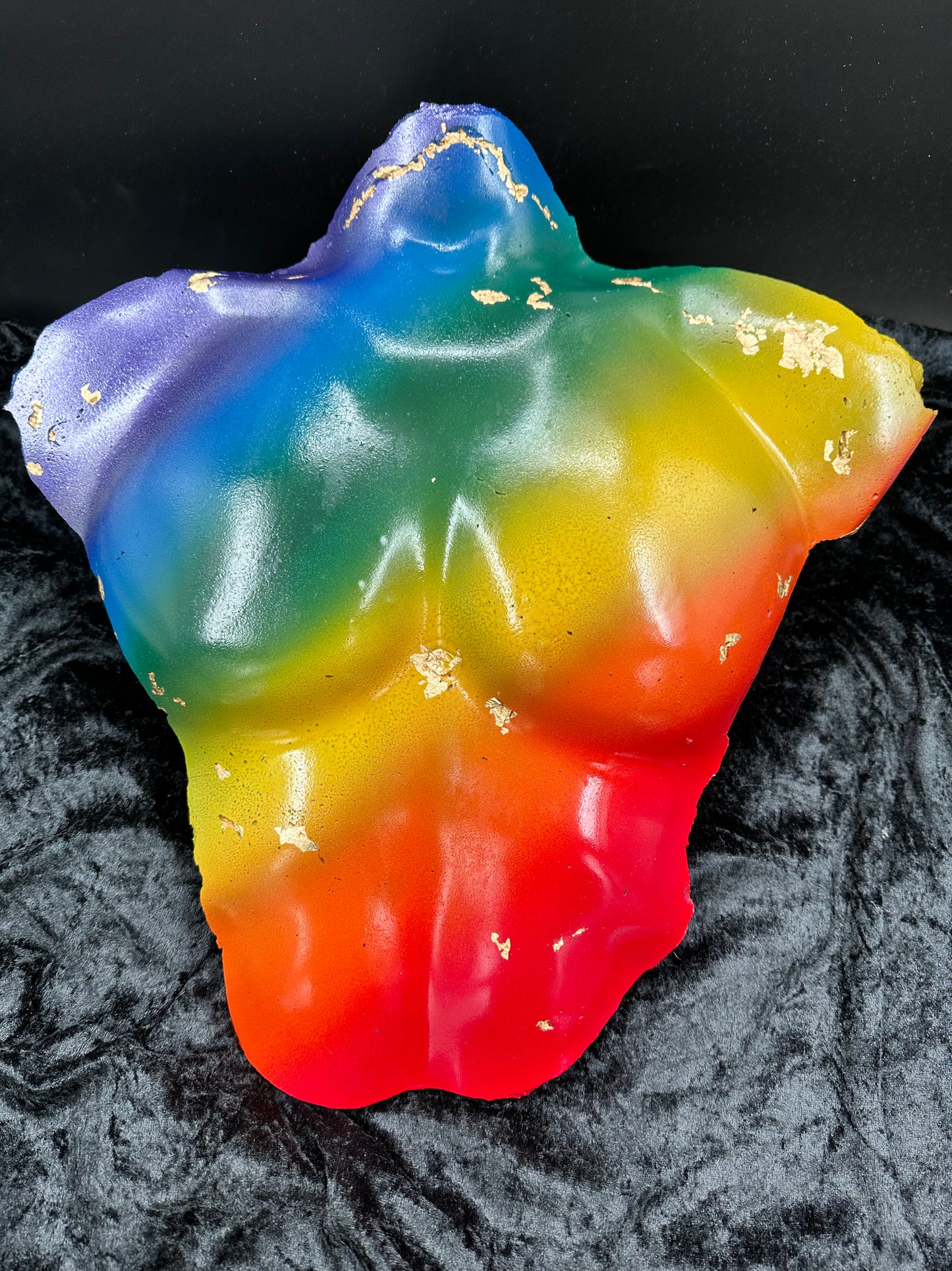Torso MANN i betong i PRIDE farger🏳️🌈