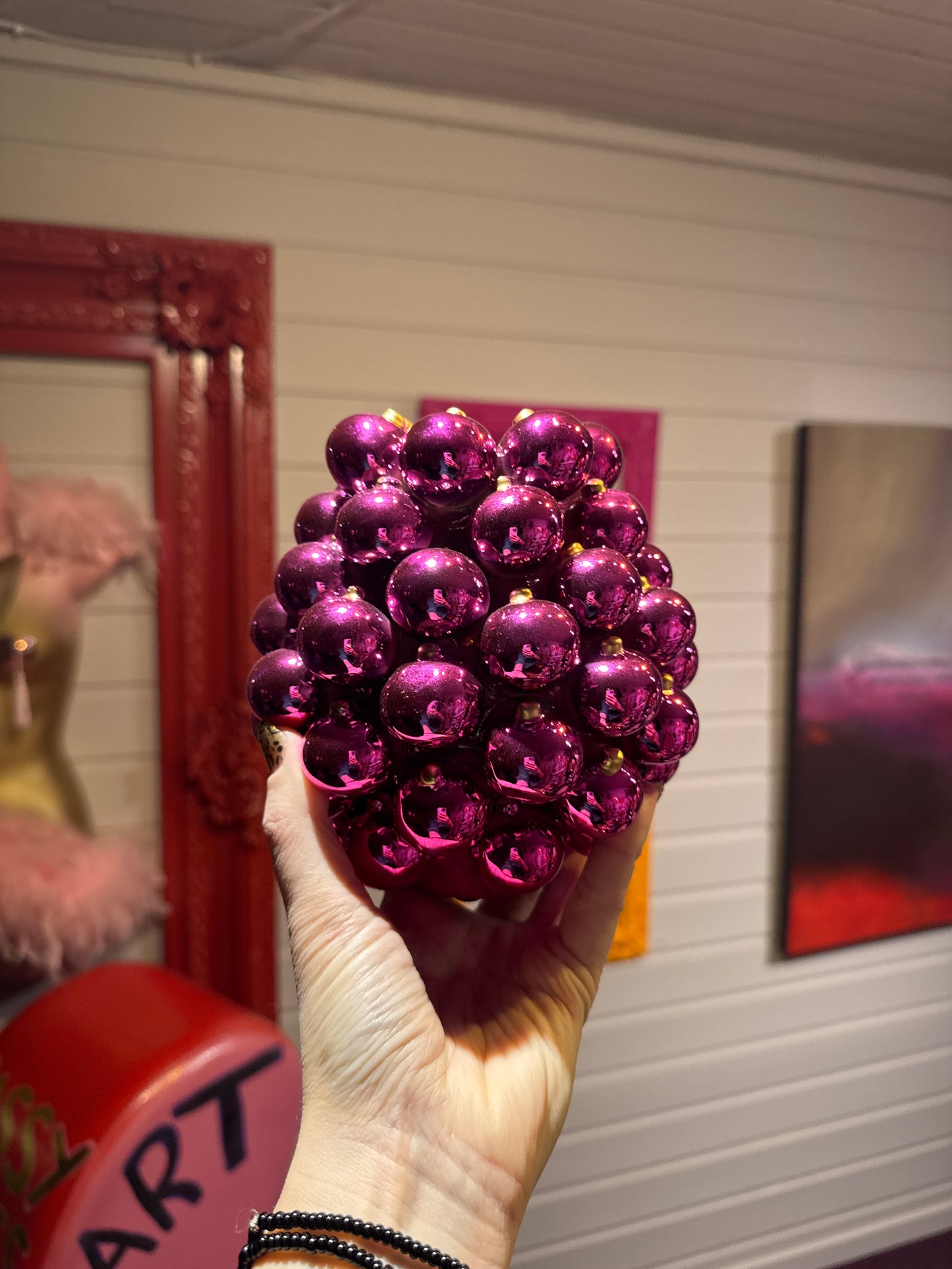 Spesialbestilling! Vintage lyslykt og krystallskål og julekulevase