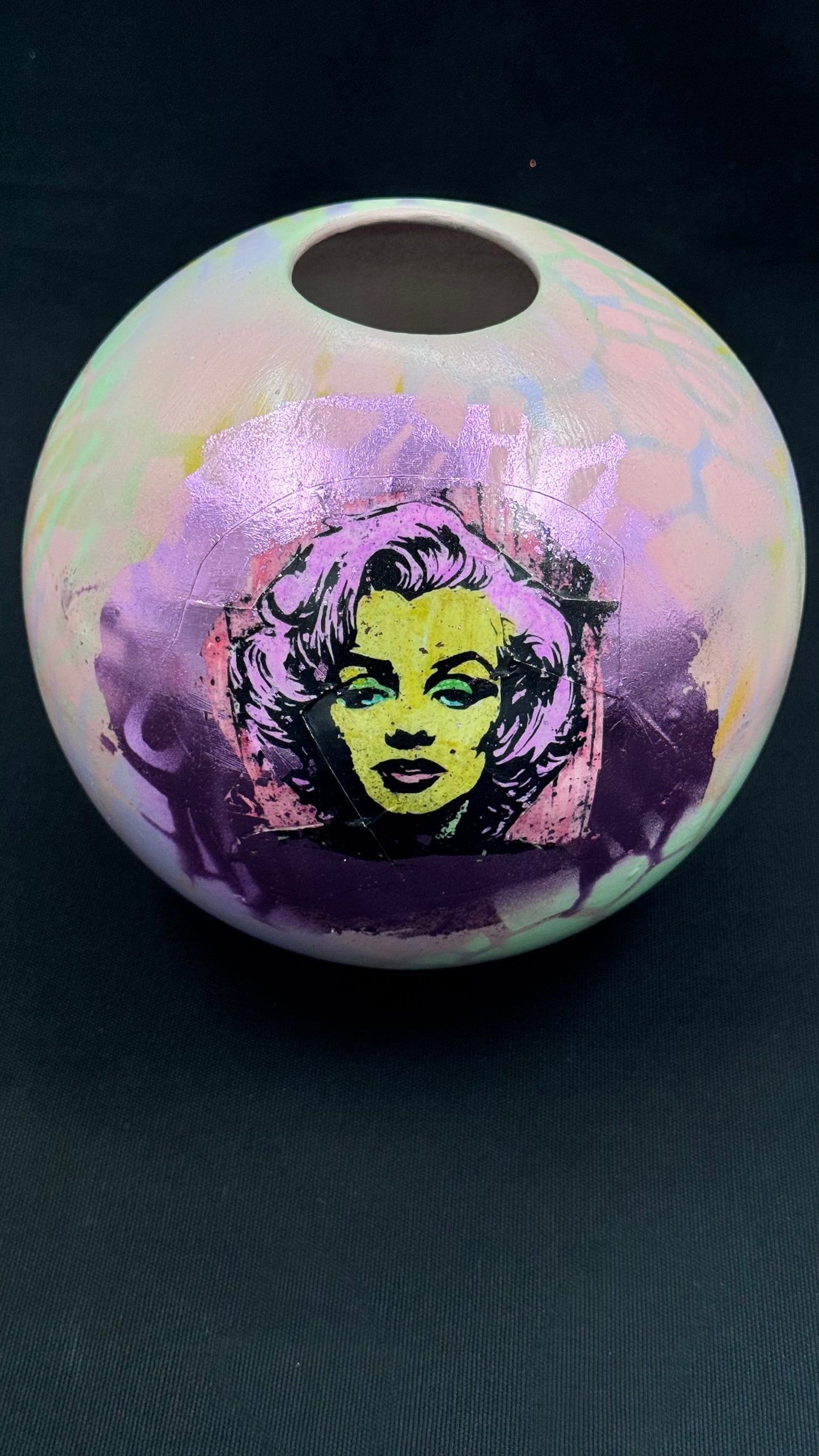 Popart pastellfarget Marilyn Monroe Vase