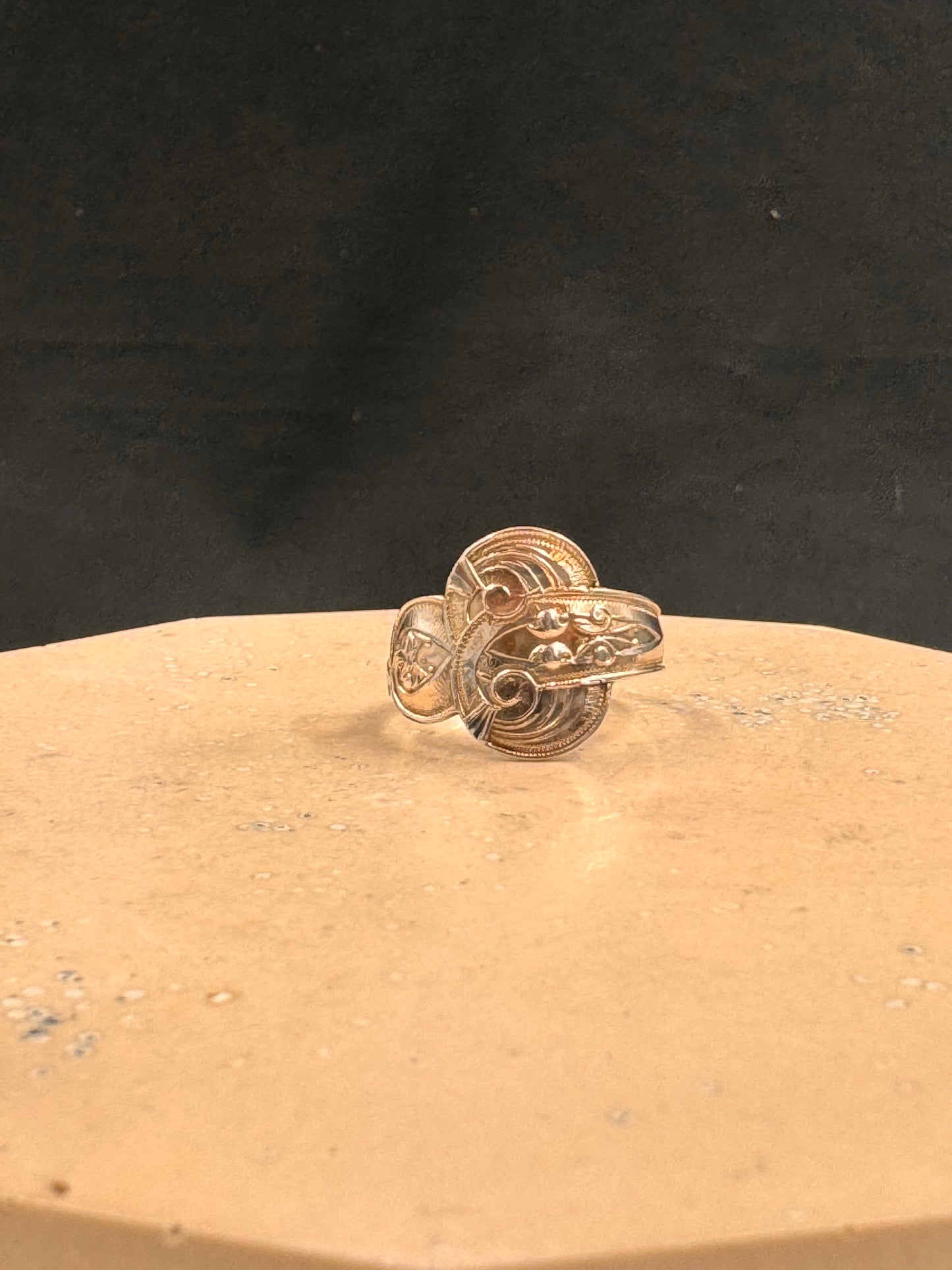 Antikk Sølvring str 58