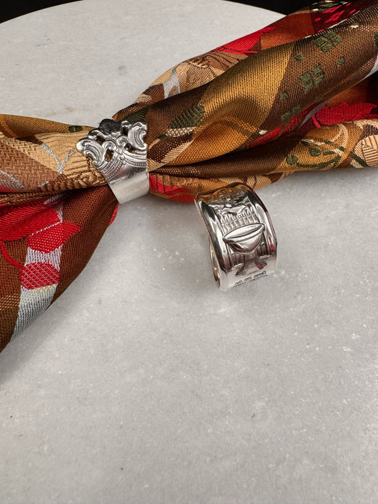 Bestilling! Vintage 2 skjerfringer eget sølv