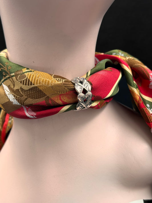 Vintage Skjerfring «HjerteSvane»