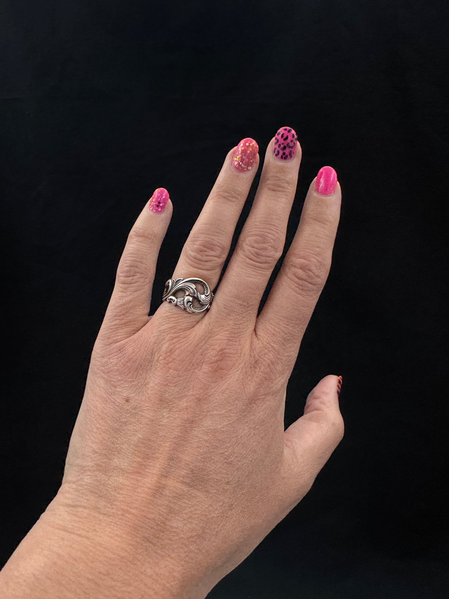 Bestilling! Vintage Ring eget sølv Rokokko