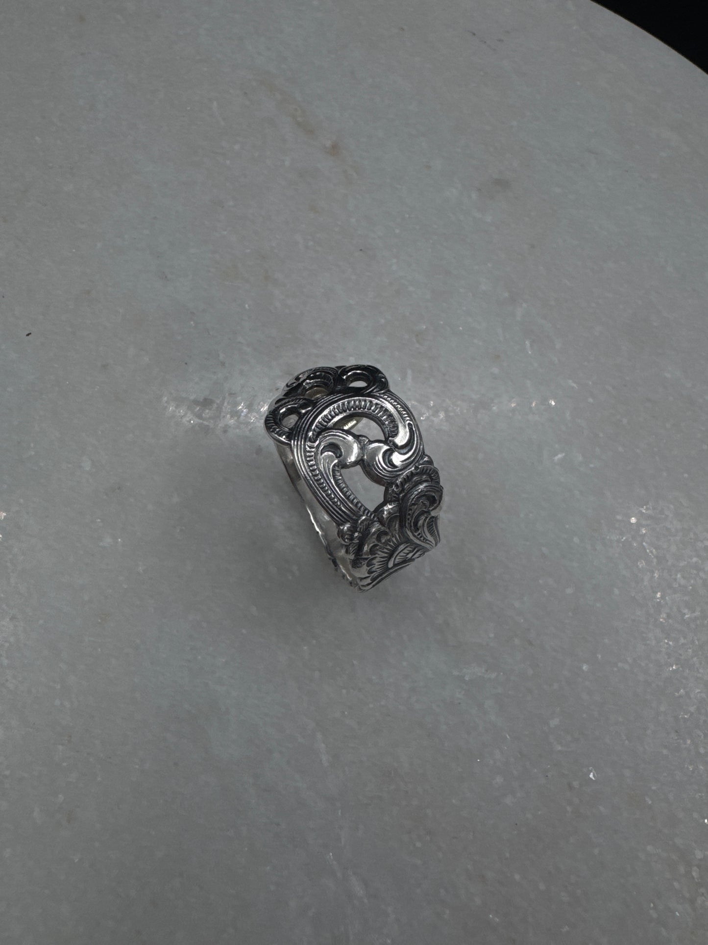 Vintage Skjerfring «Halling» liten oksidert