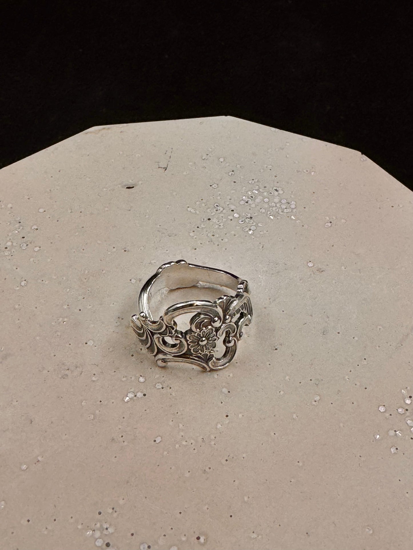 Vintage Sølvring «Oldemor» str 51