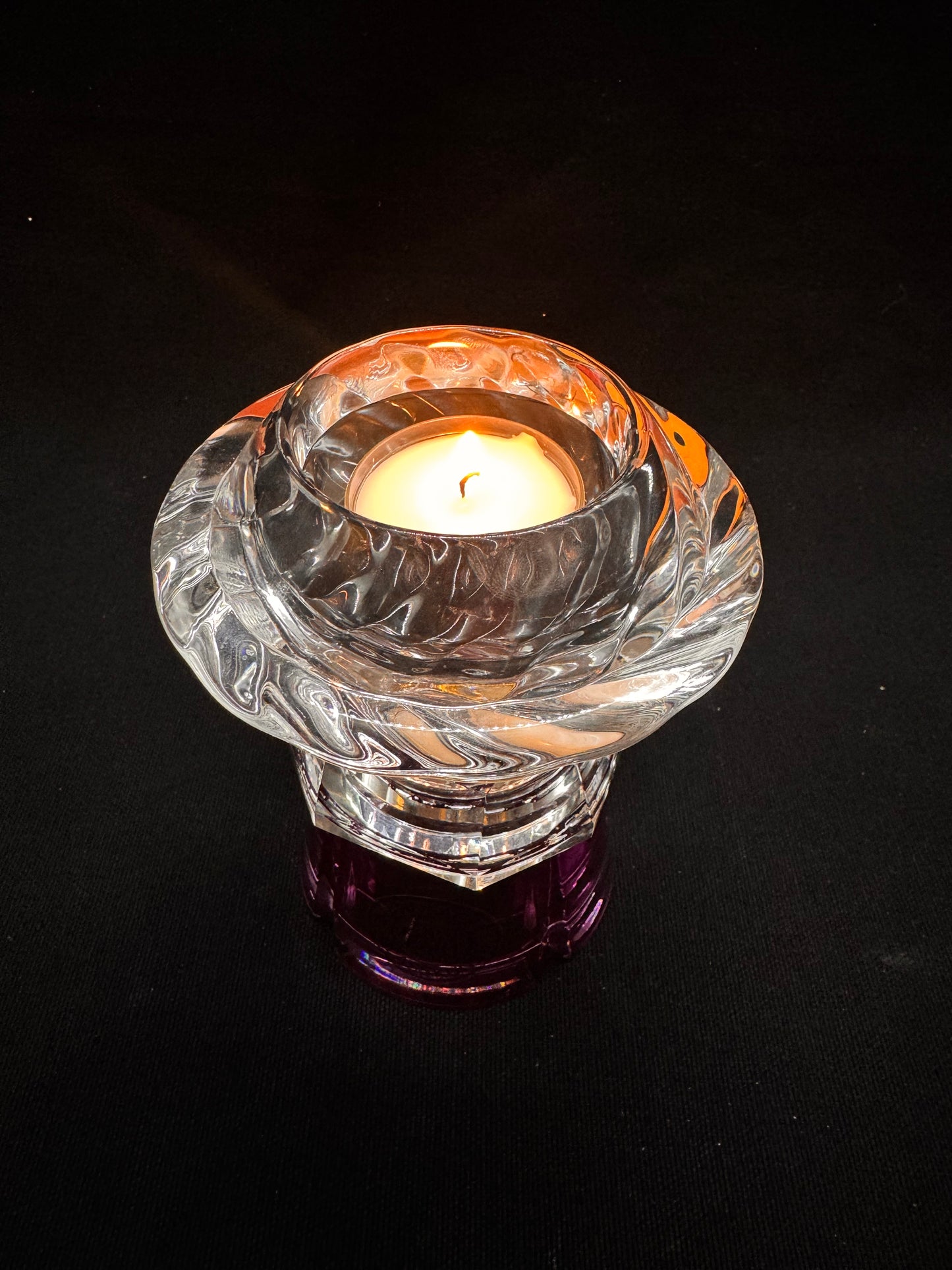 Vintage lysestake «mini» Lilla