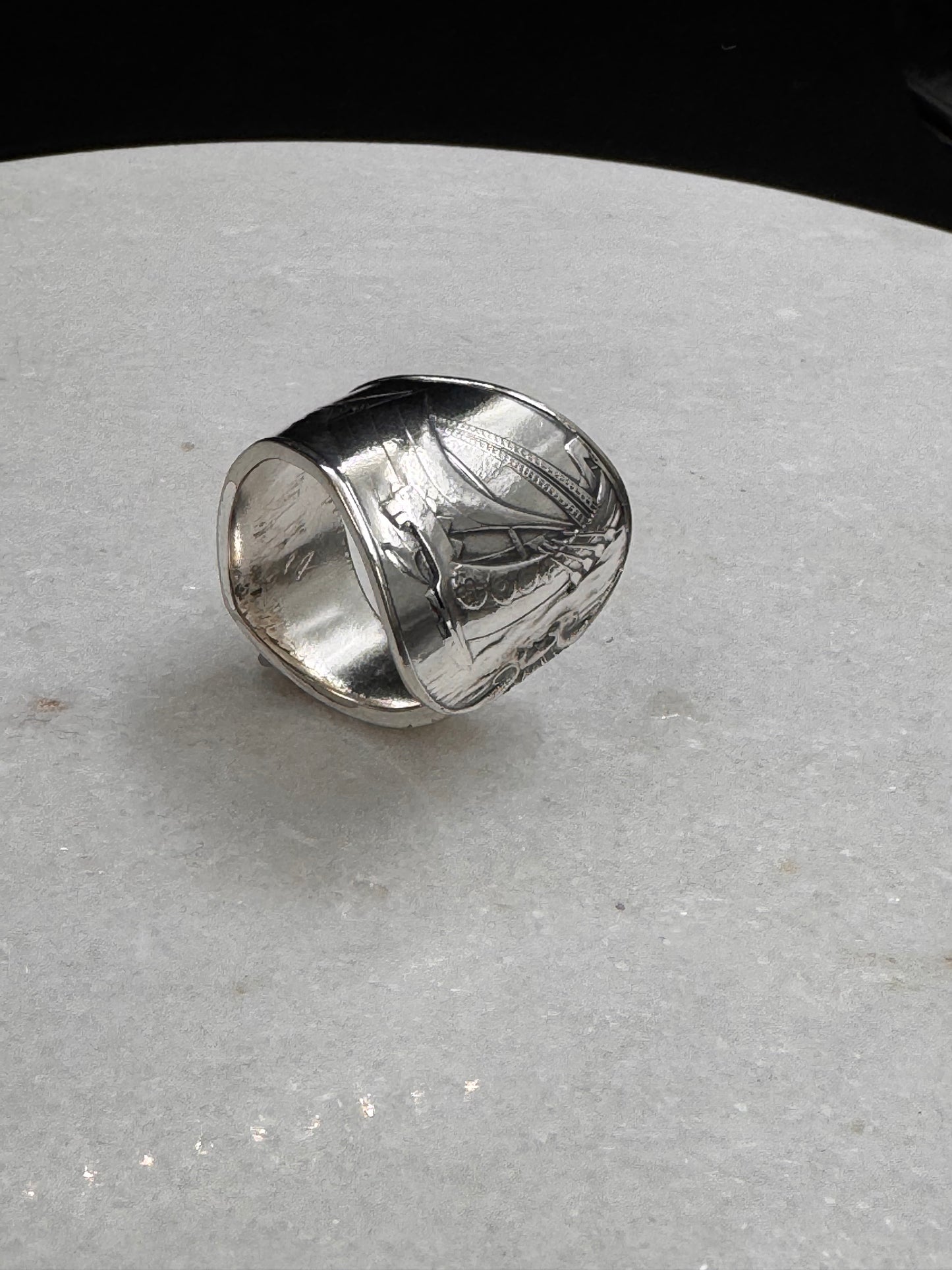 Vintage Skjerfring «Vikingskip»