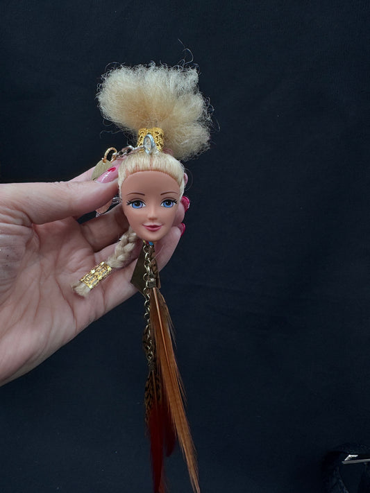 Vintage Barbie fjær. Lasergravering «Queen»
