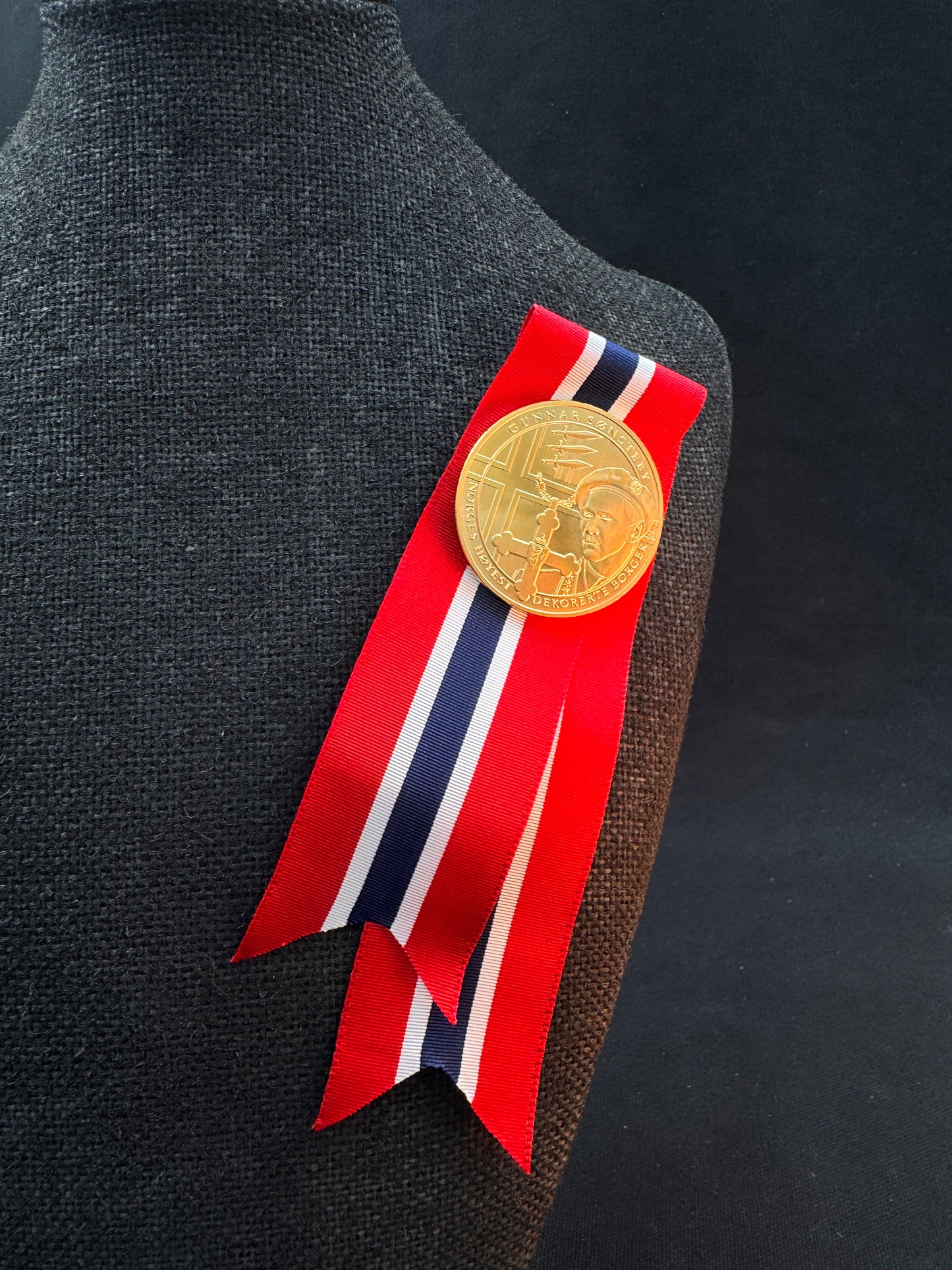 Vintage 17 Mai Samlermynt Gull Gunnar Sønsteby