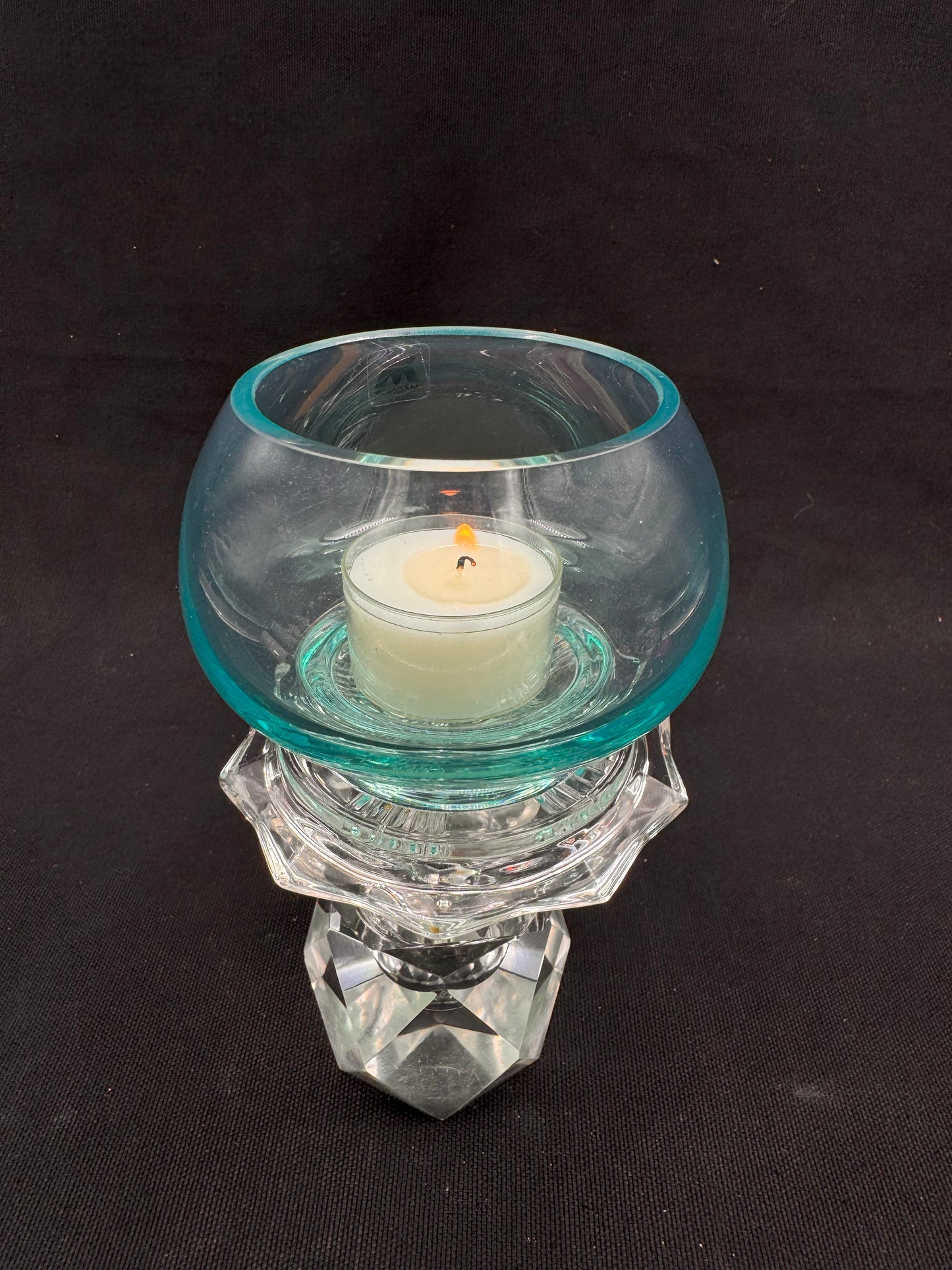 Vintage lysestake «mini» turkis