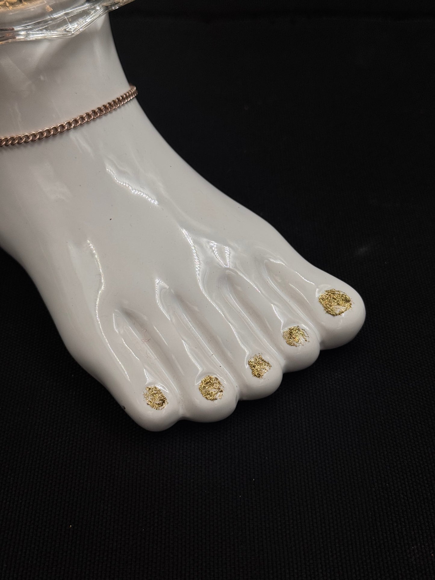 Vintage lampefot med svart skjerm