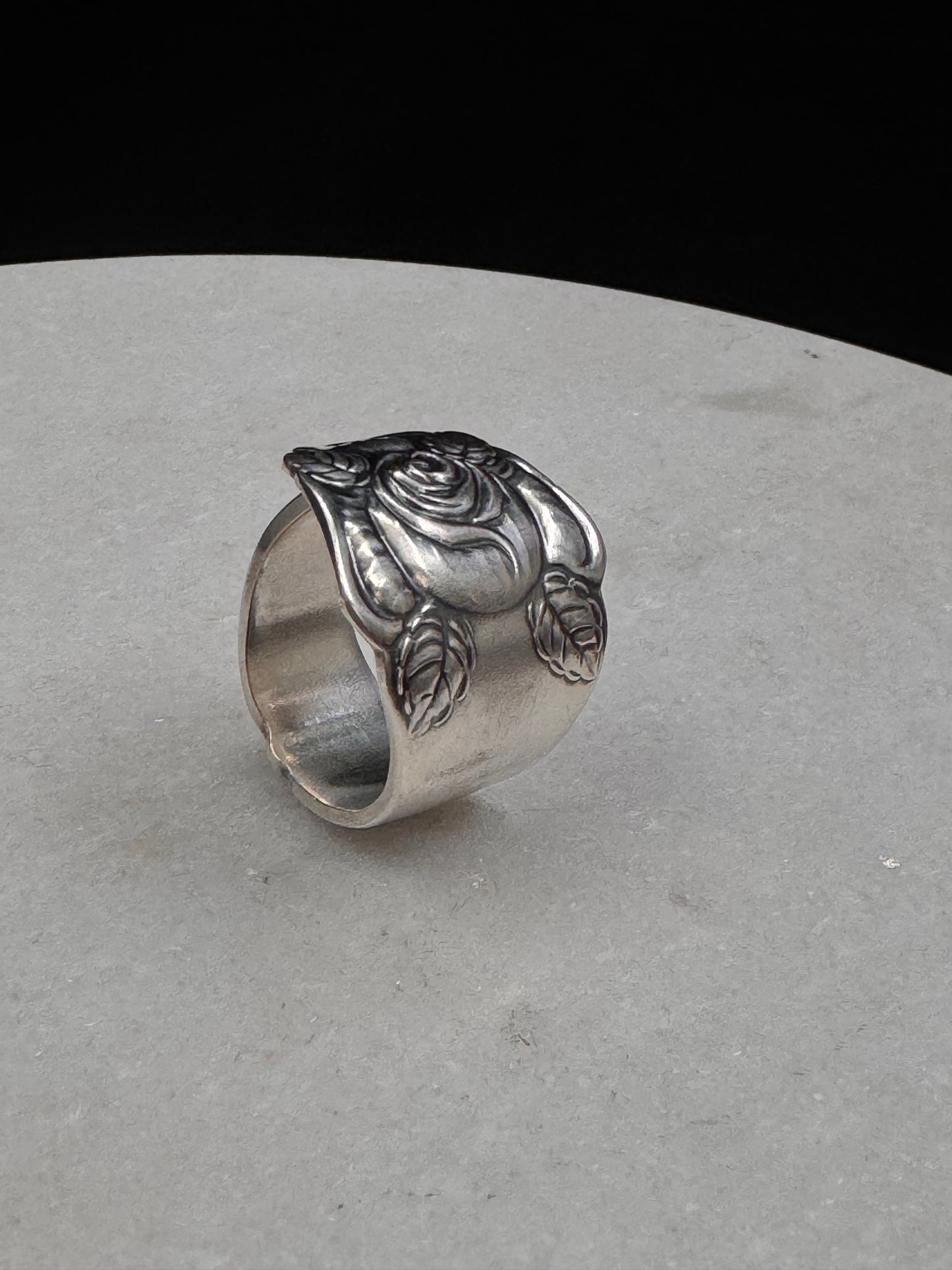 Vintage Skjerfring «Rose» stor