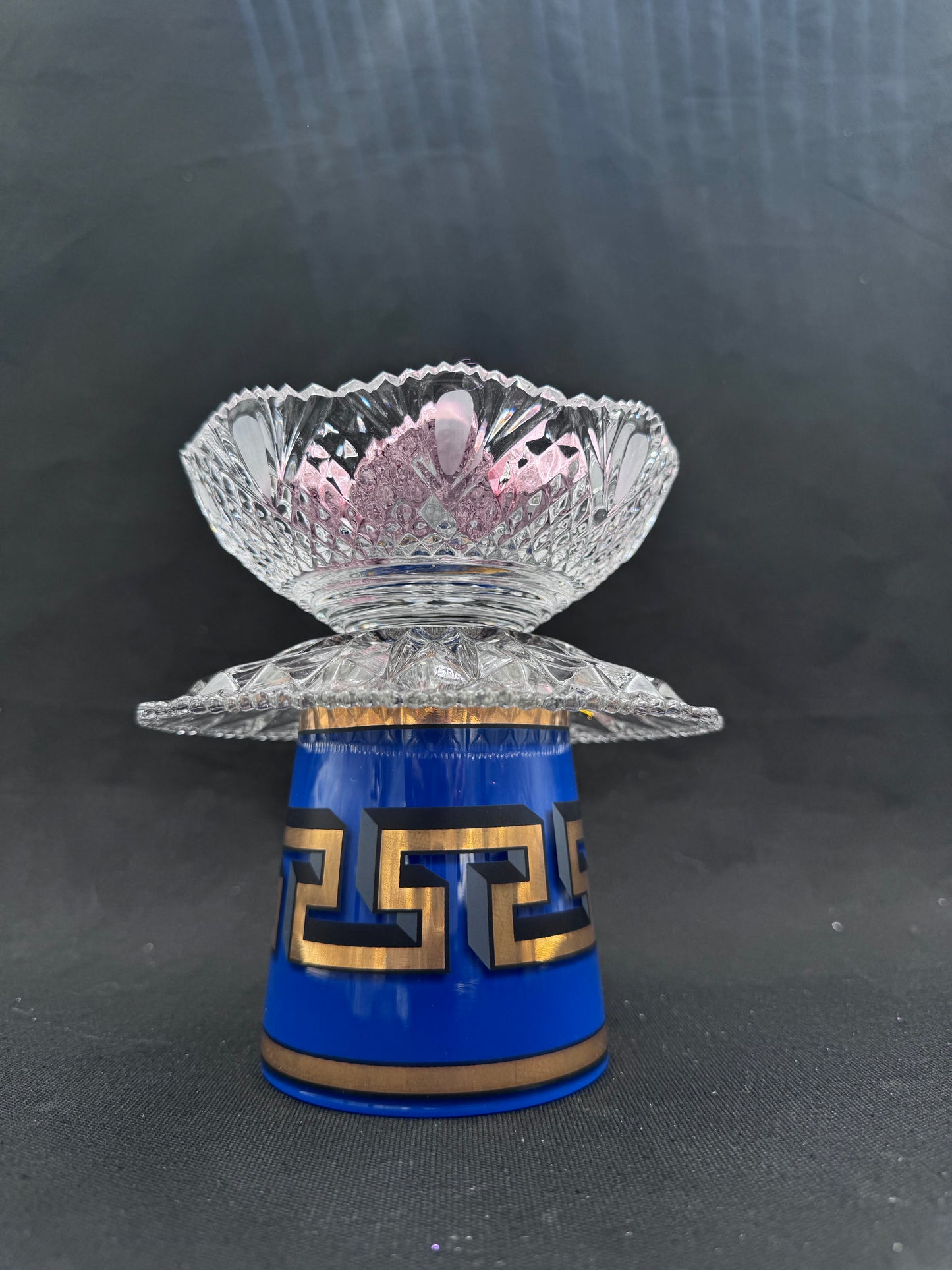 Bestilling / reservert! Vintage Jonathan adler lykt kobolt