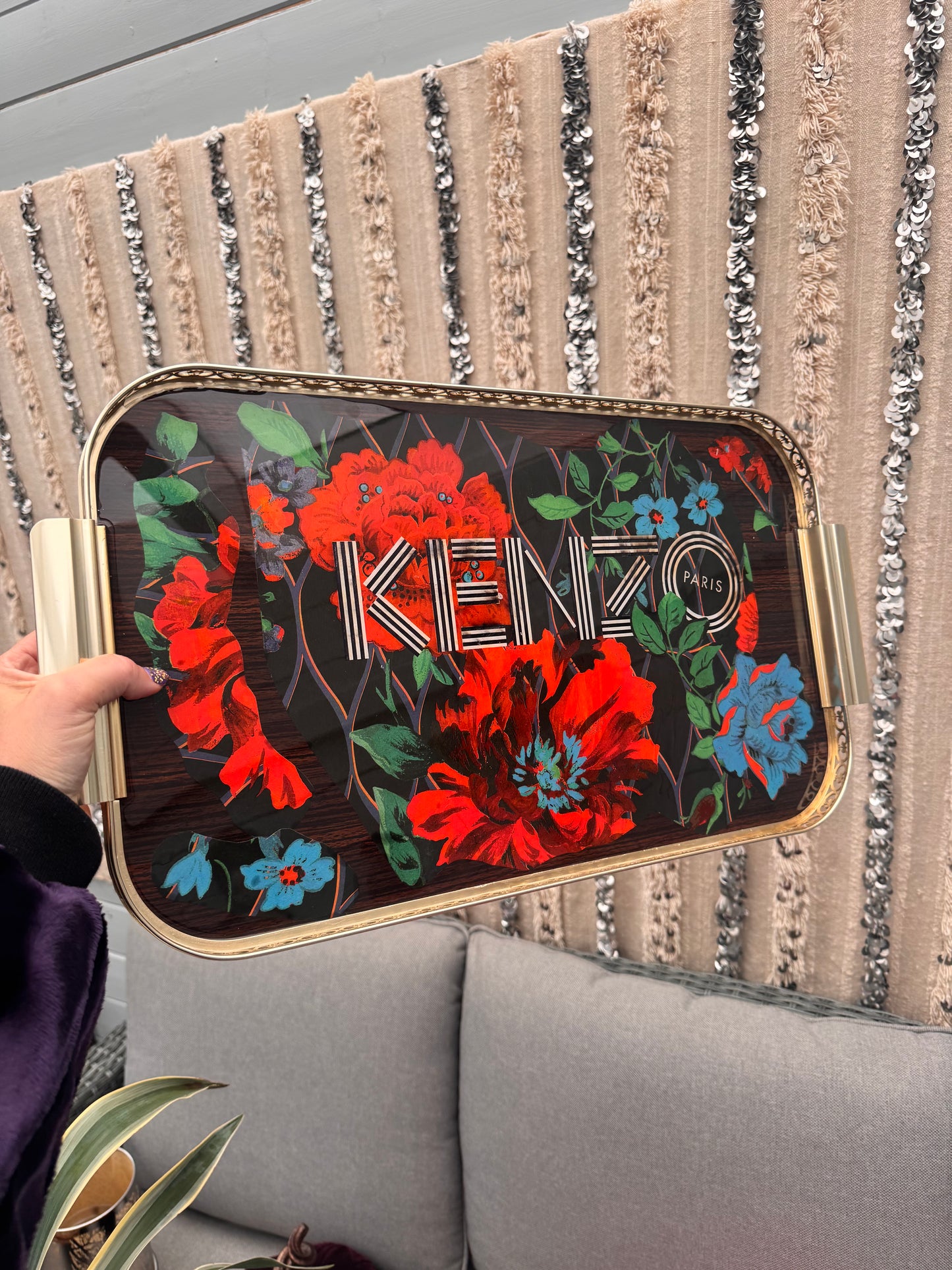 Vintage Kenzo serveringsbrett