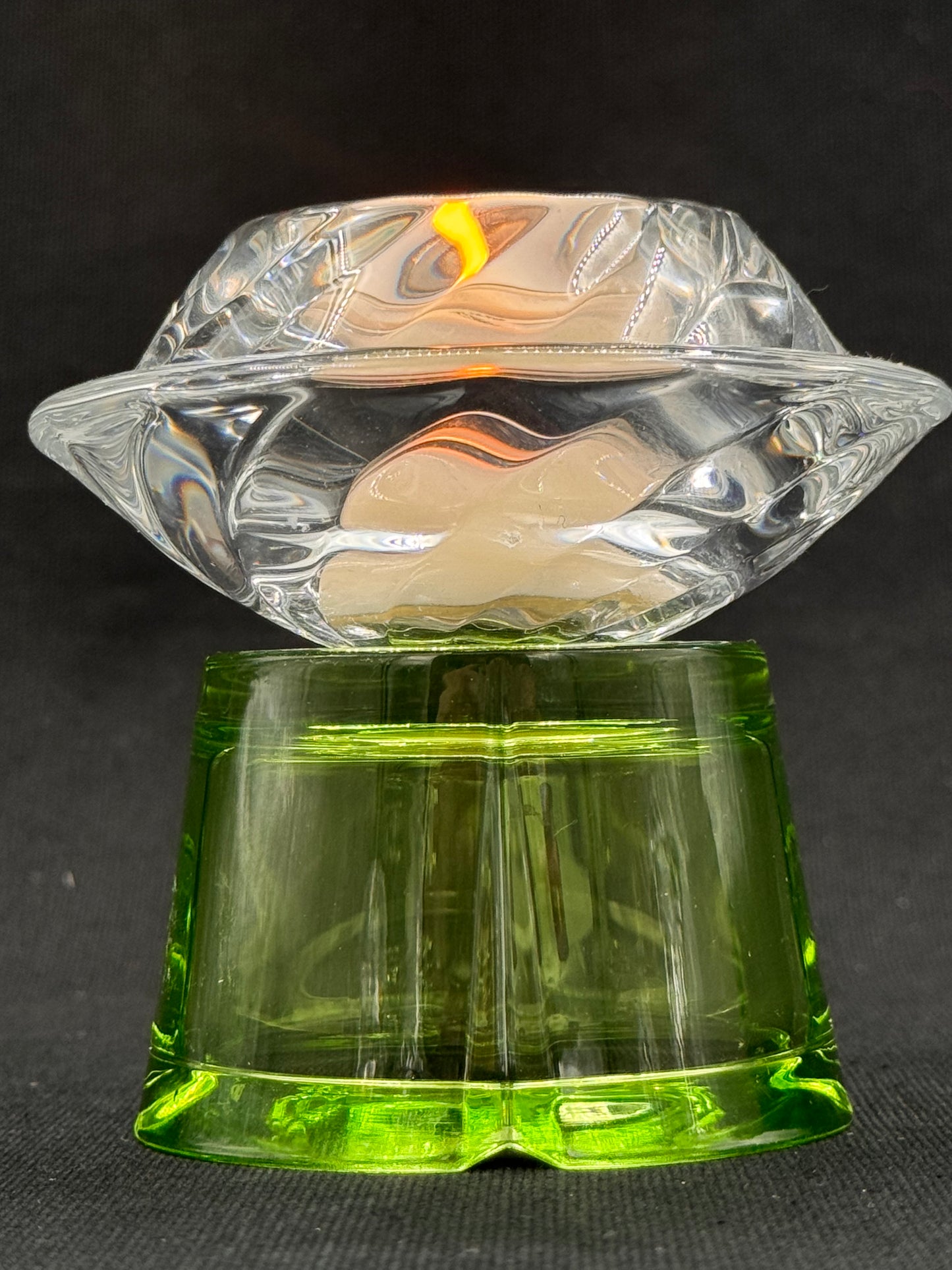 Vintage lysestake «mini» Grønn