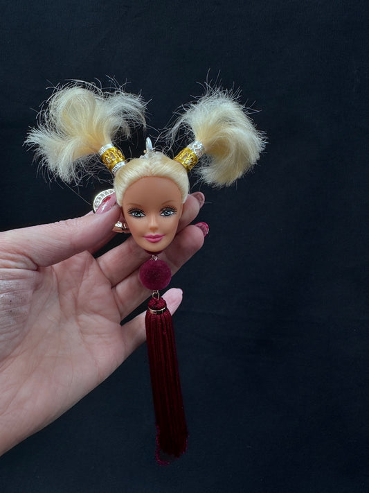 Vintage Barbie burgunder. Lasergravering «Queen»