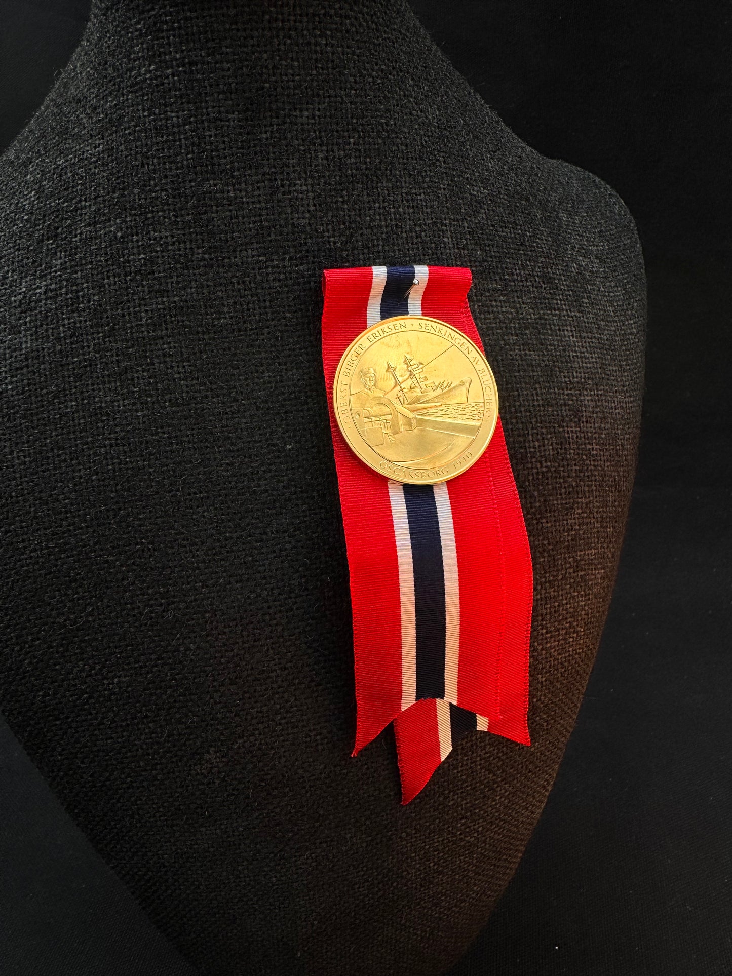 Vintage 17 Mai Samlermynt Gull Blucher Oscarsborg