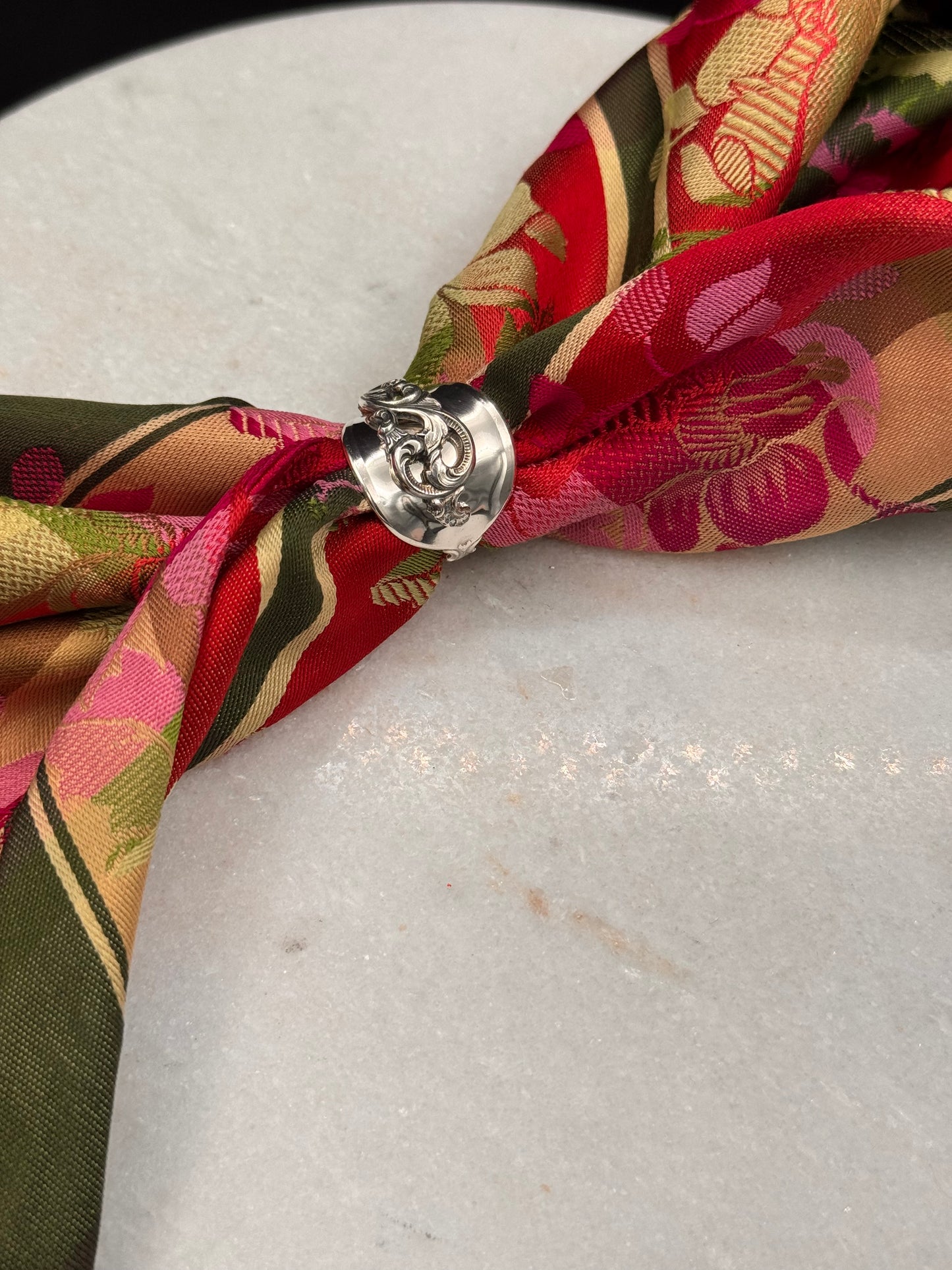 Vintage Skjerfring Statement «Dobbel Rokokko»