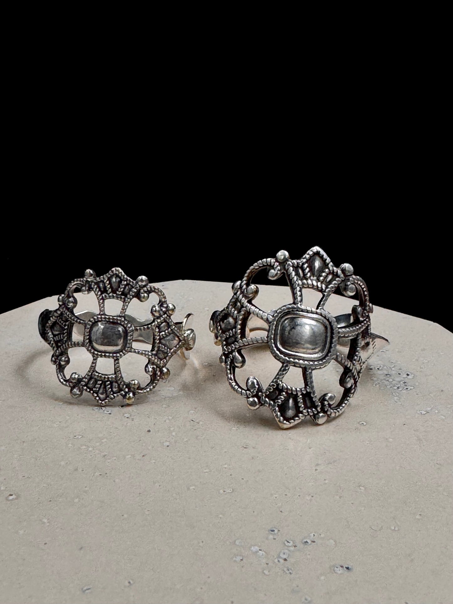 Vintage Skjerfring «Kongens Kors» liten