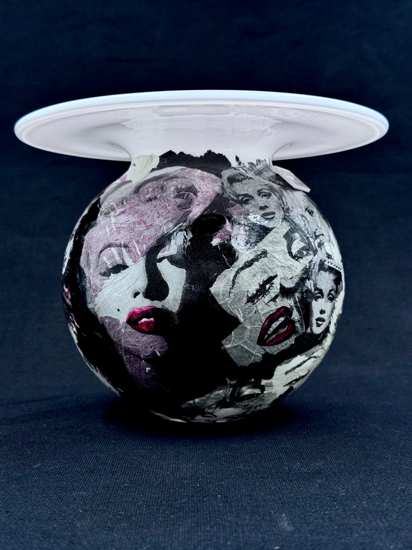 PopArt Boblevase med Marilyn Monroe