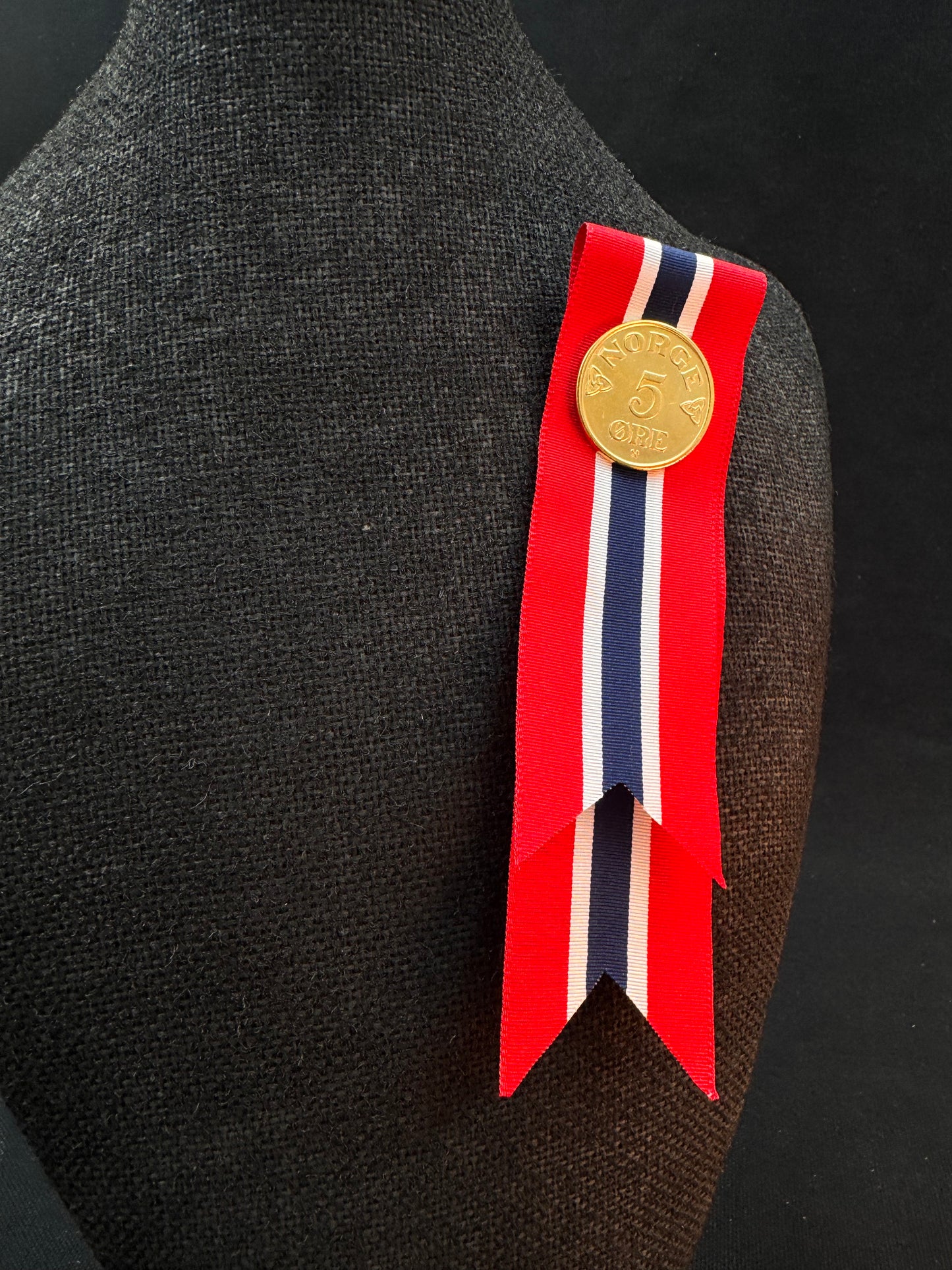 Vintage 17 Mai Samlermynt Gull 5 Øre