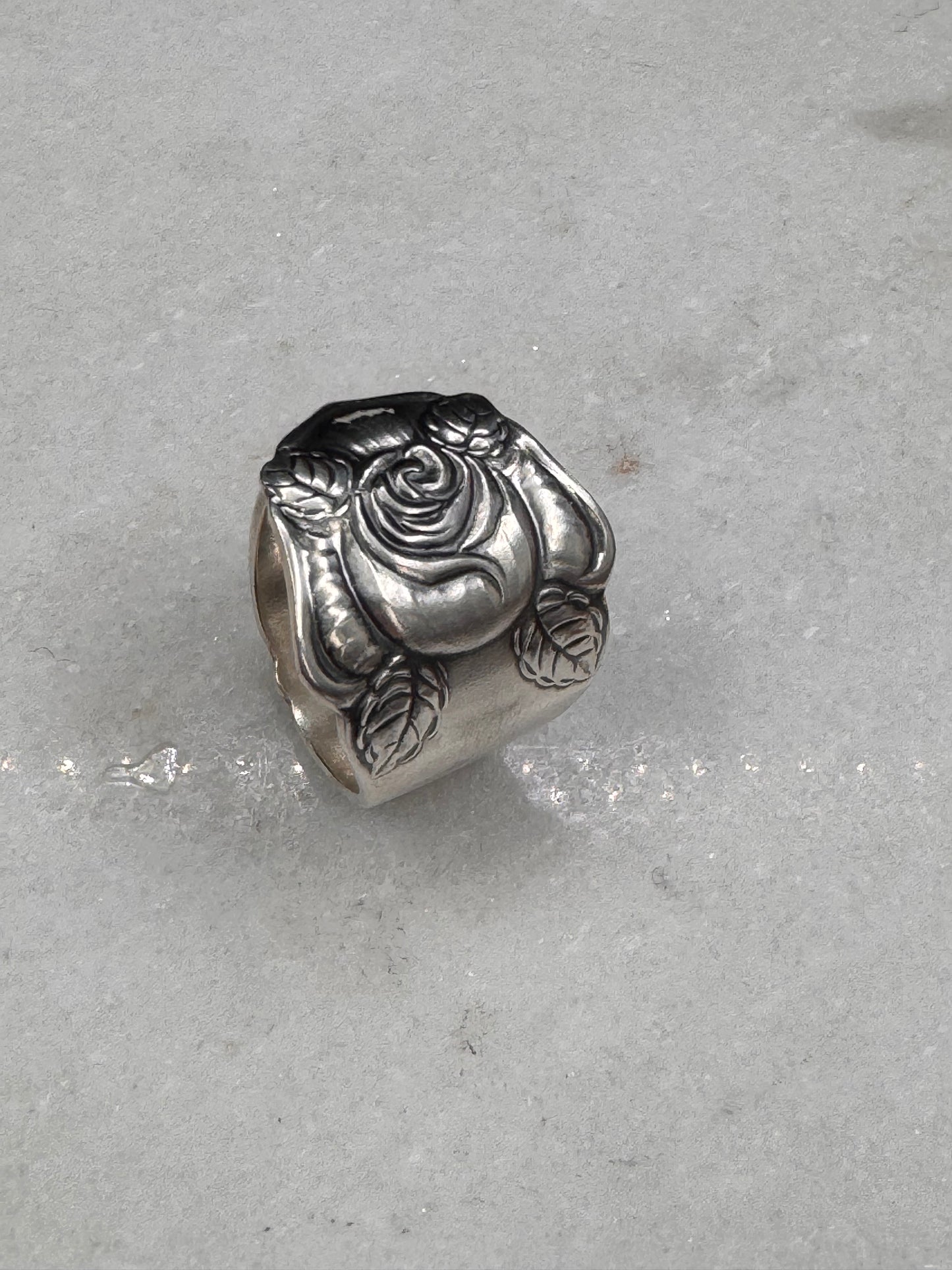 Vintage Skjerfring «Rose» stor