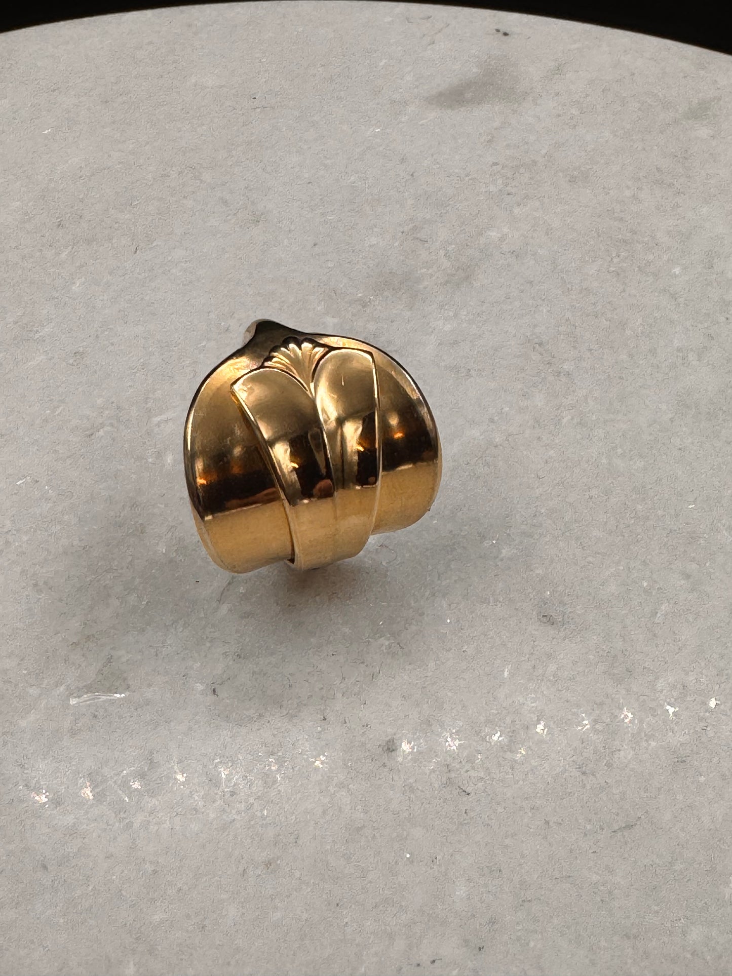 Vintage Skjerfring «Rådhus Gullforgylt»