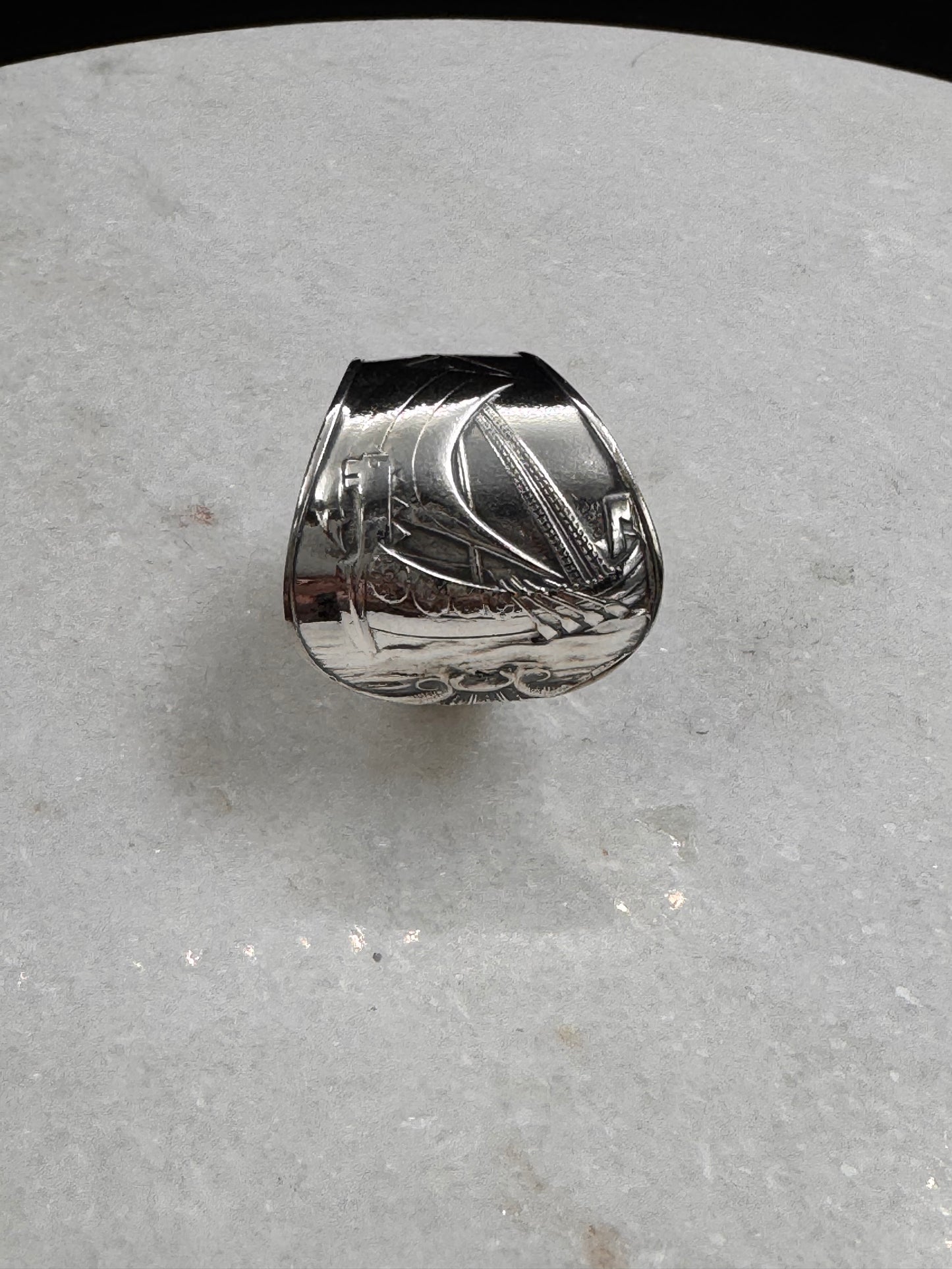 Vintage Skjerfring «Vikingskip»